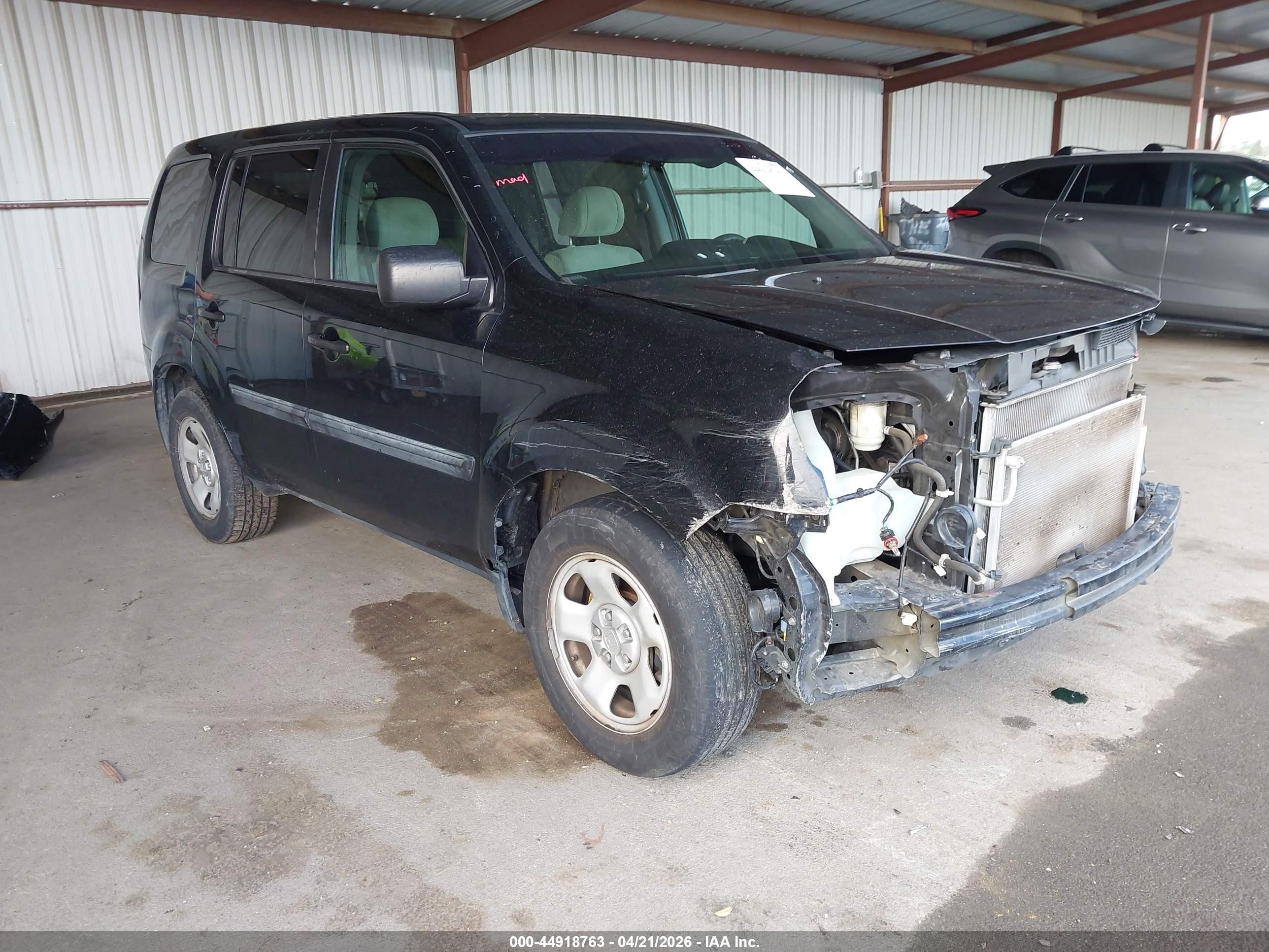 2015 Honda Pilot Lx Black vin: 5FNYF3H2XFB029766