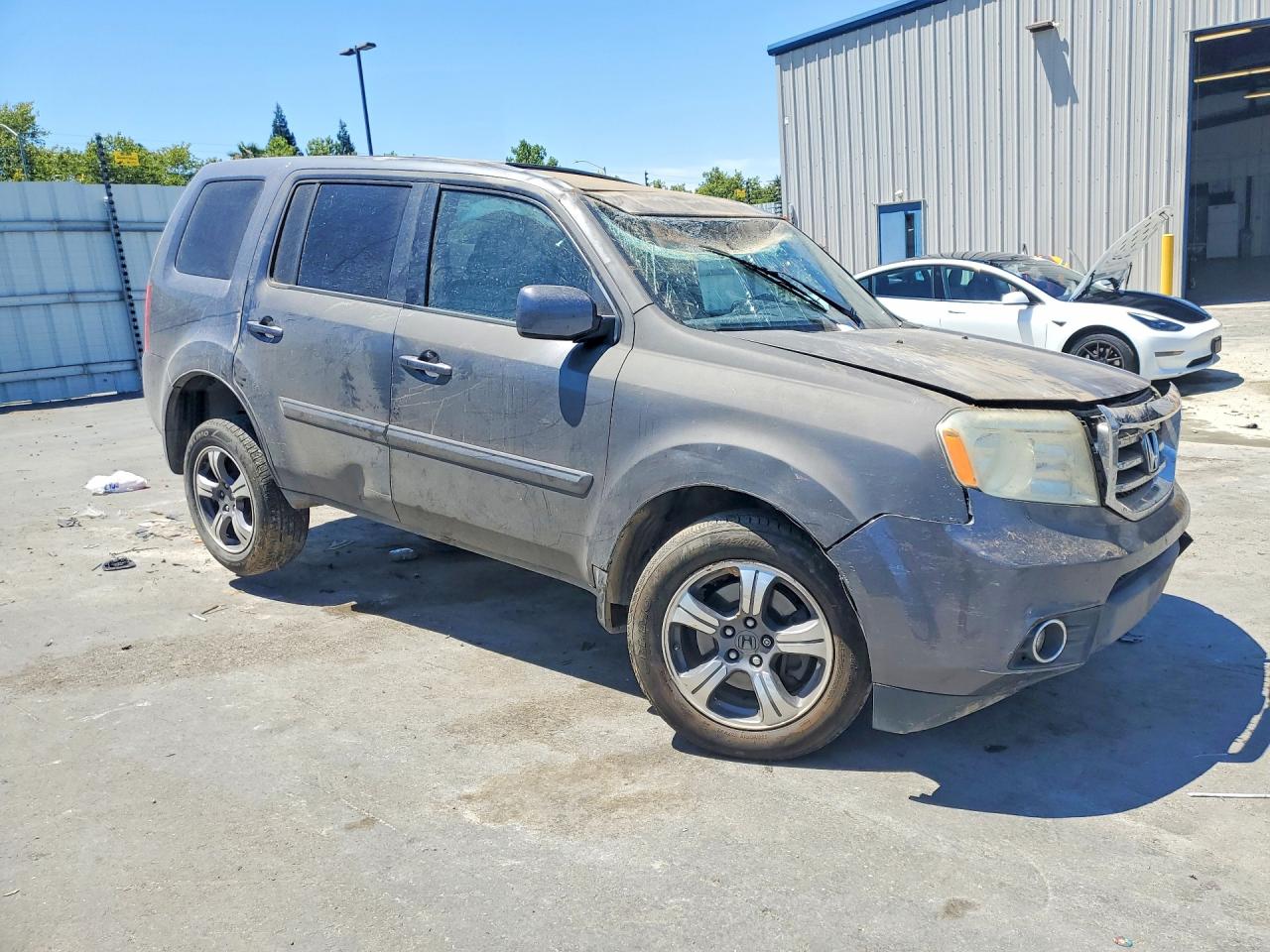 2015 Honda Pilot Se Gray vin: 5FNYF3H34FB014219