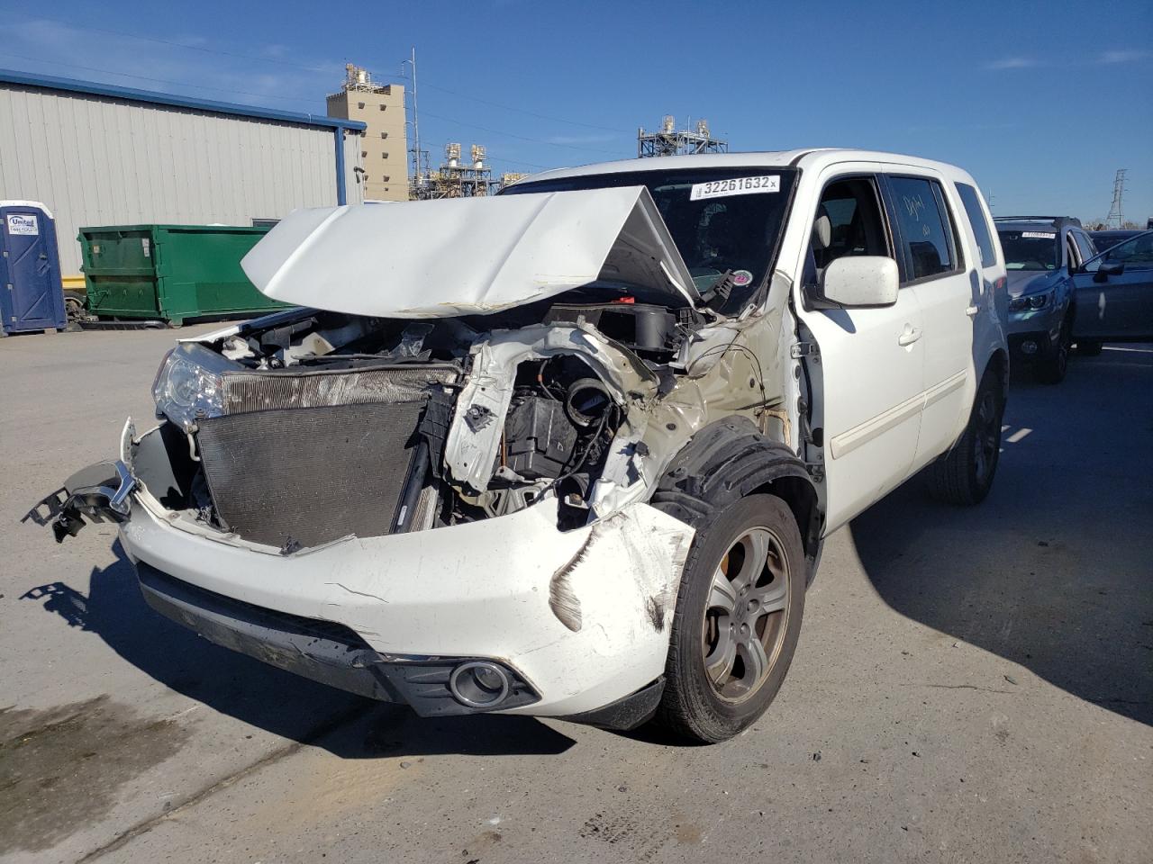 2015 Honda Pilot Se White vin: 5FNYF3H34FB034082