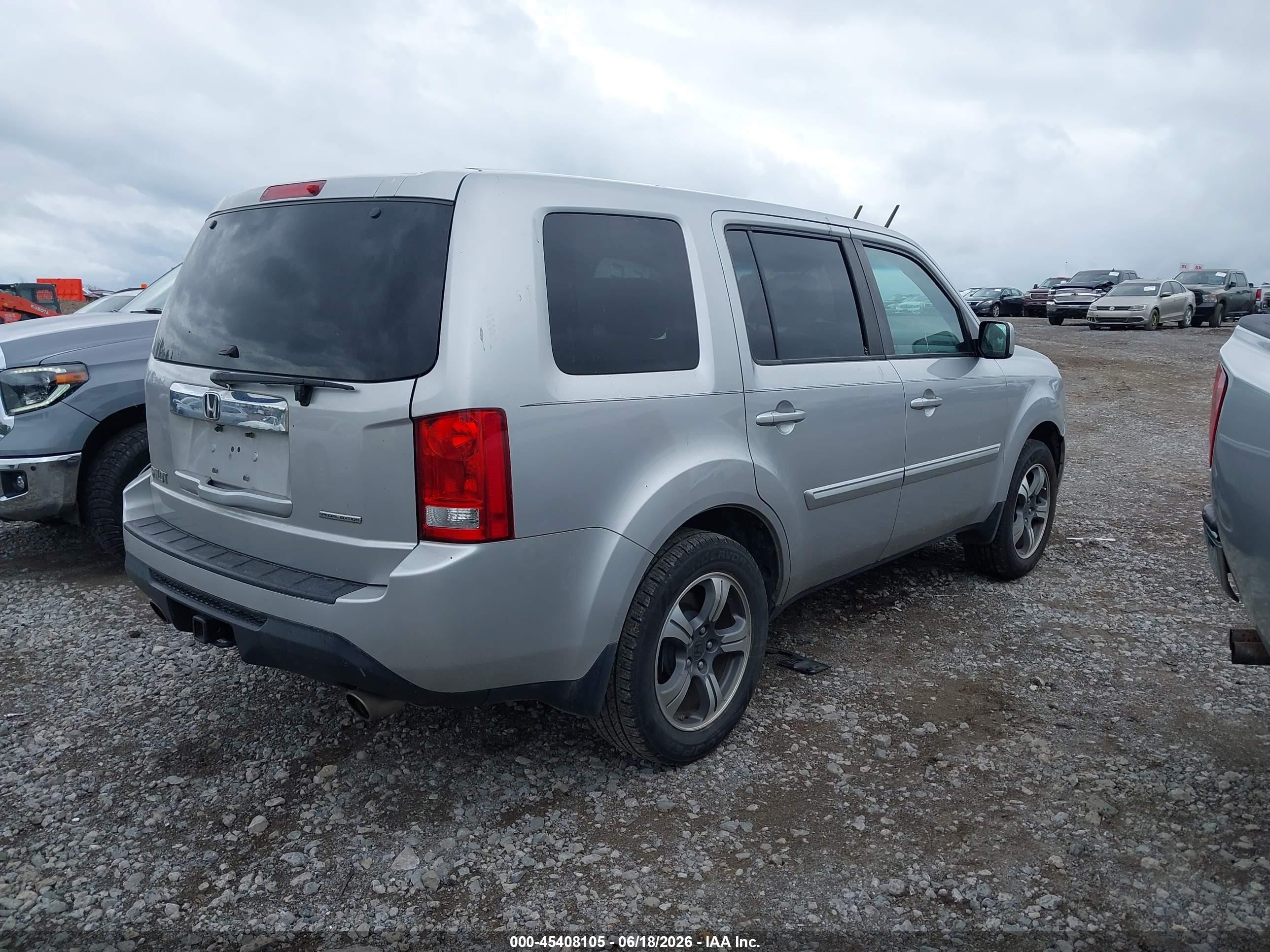 2015 Honda Pilot Se Silver vin: 5FNYF3H35FB010258