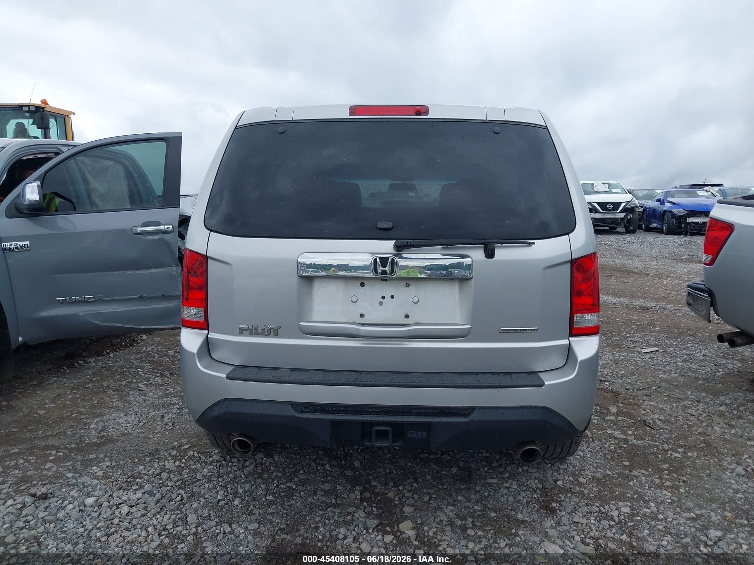 2015 Honda Pilot Se Silver vin: 5FNYF3H35FB010258