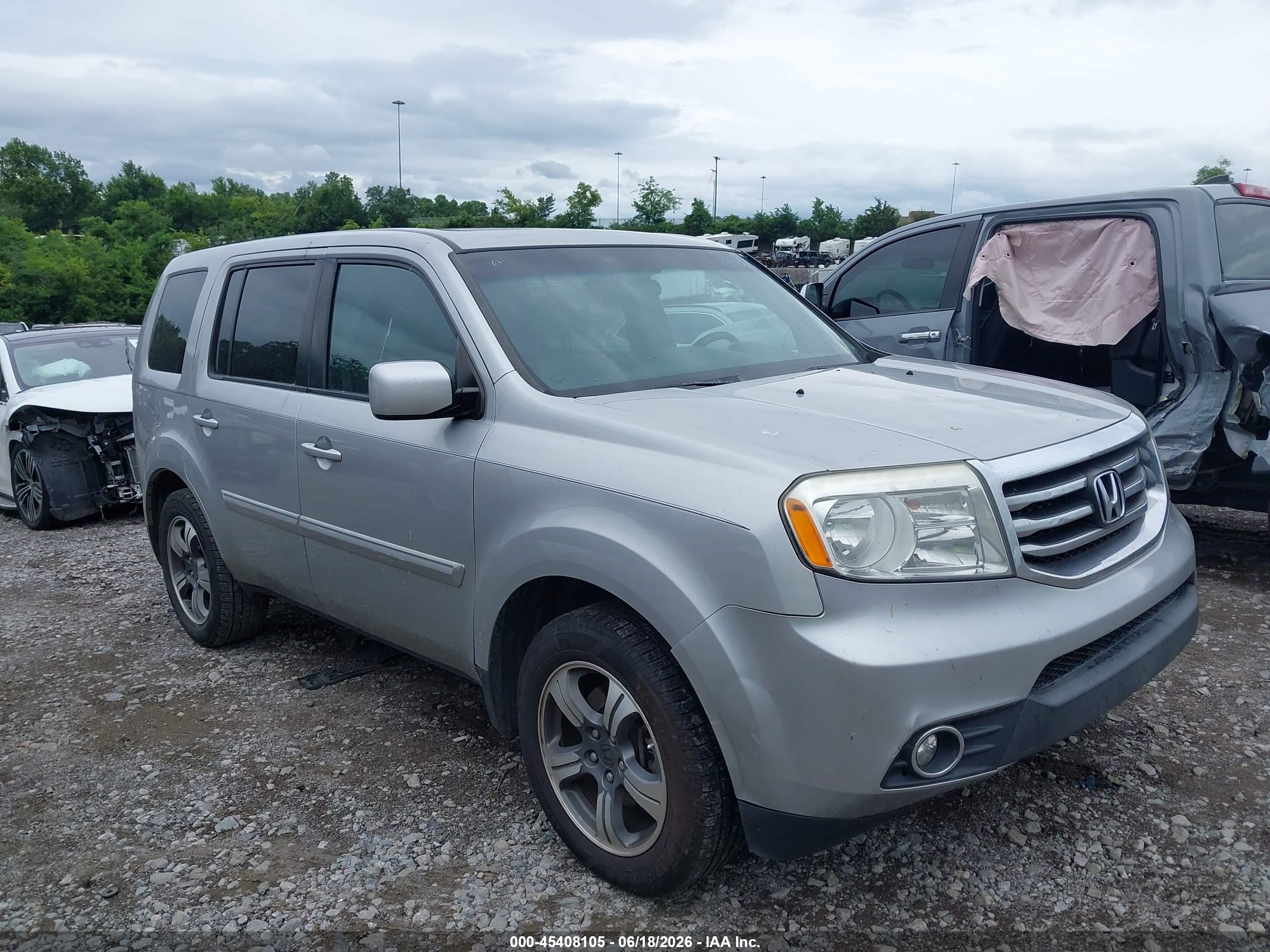 2015 Honda Pilot Se Silver vin: 5FNYF3H35FB010258