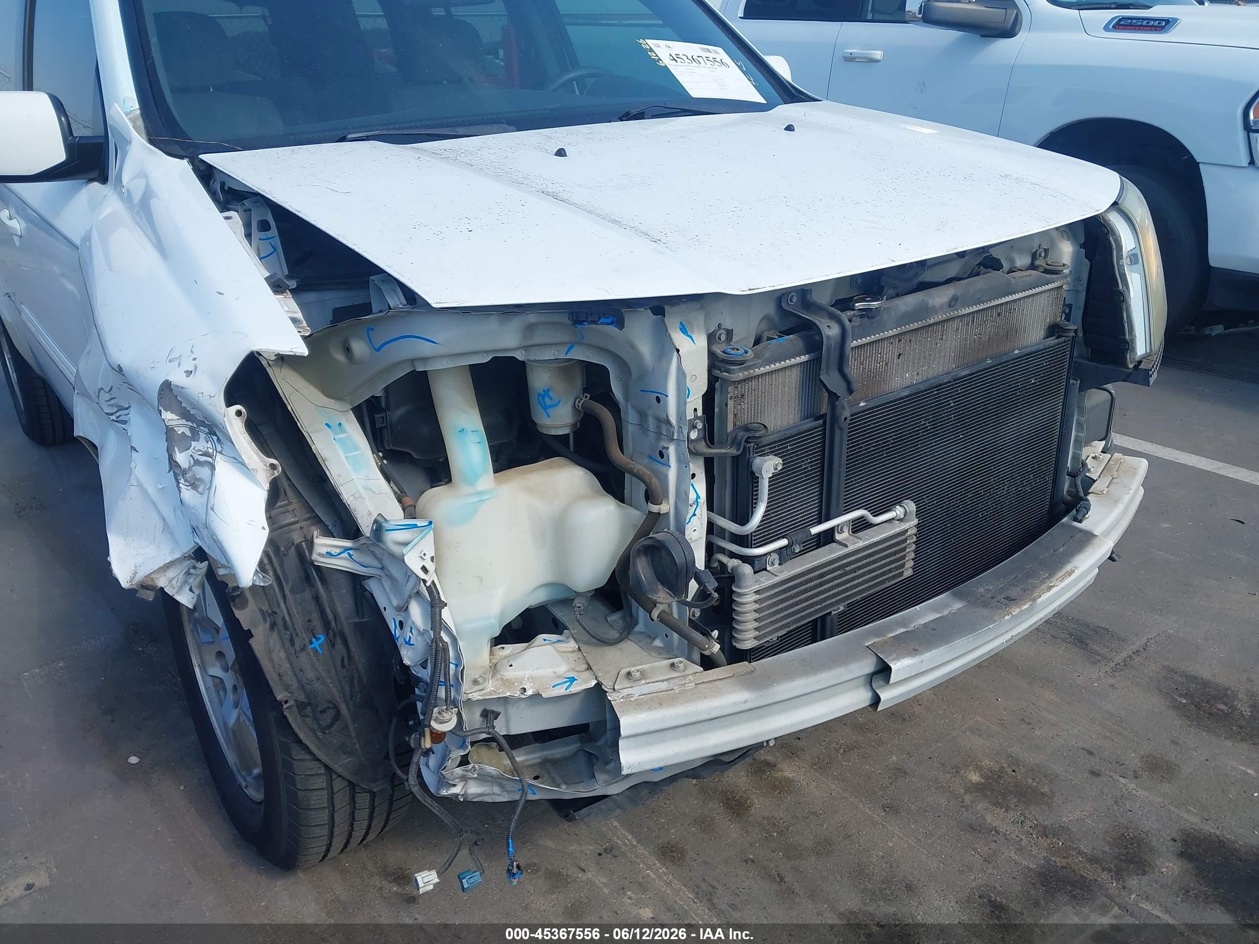 2010 Honda Pilot Ex White vin: 5FNYF3H40AB006183