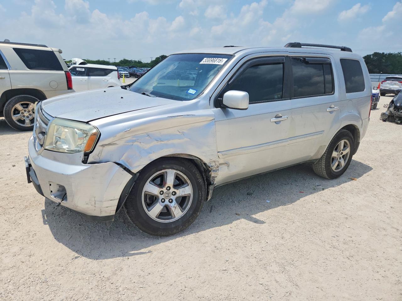 2011 Honda Pilot Ex Silver vin: 5FNYF3H40BB003334