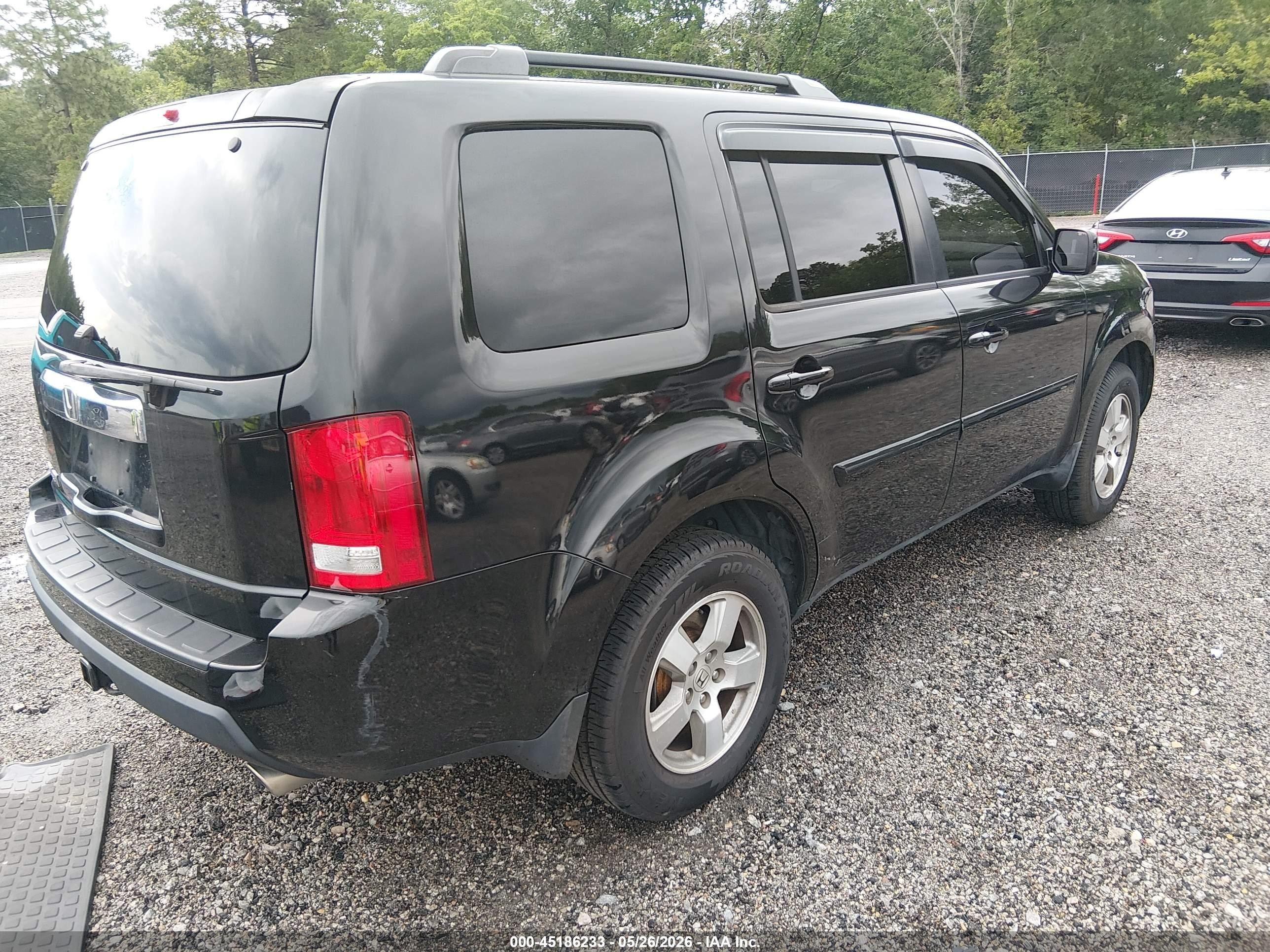 2011 Honda Pilot Ex Черный vin: 5FNYF3H40BB045552