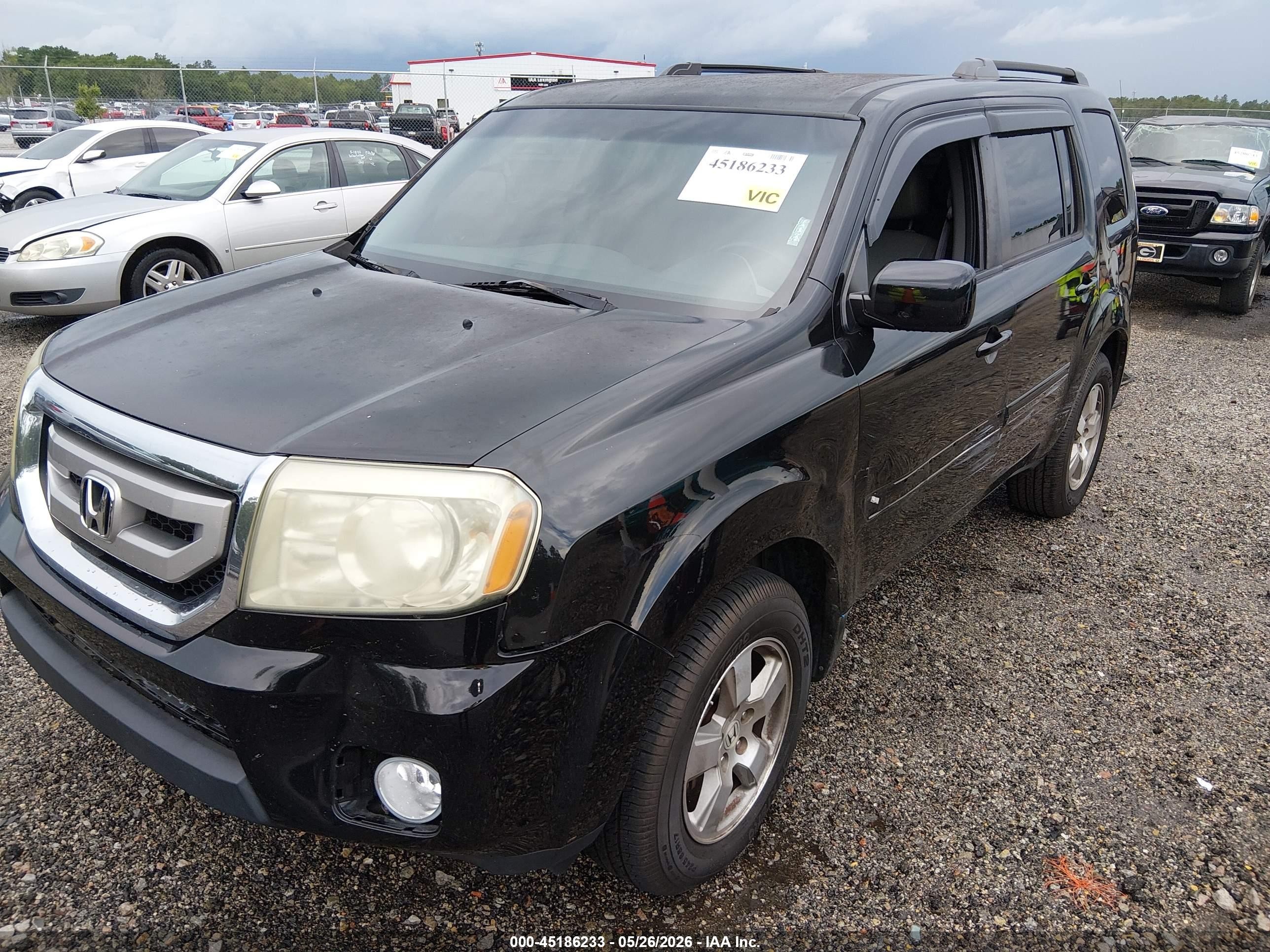 2011 Honda Pilot Ex Черный vin: 5FNYF3H40BB045552
