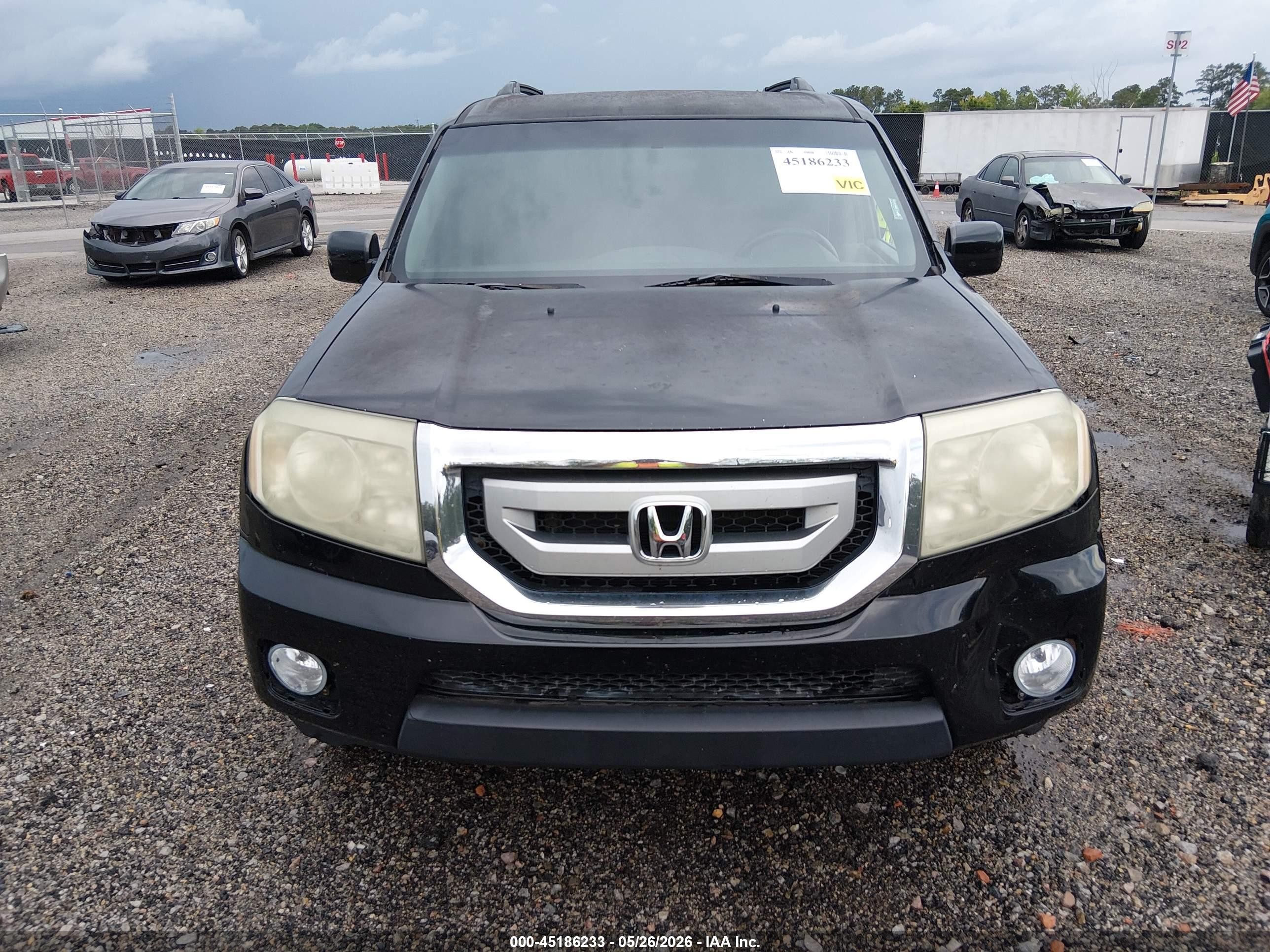 2011 Honda Pilot Ex Черный vin: 5FNYF3H40BB045552
