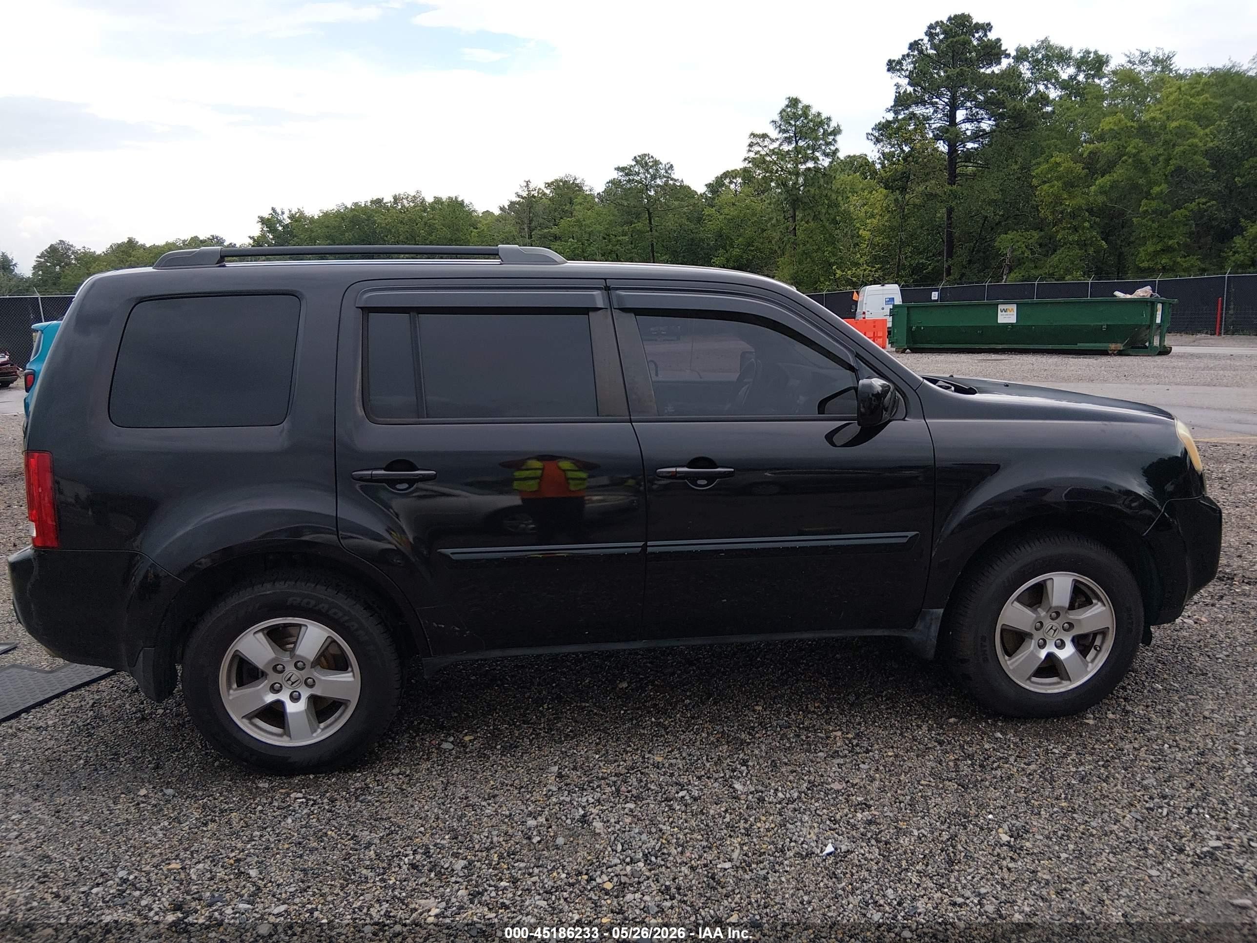 2011 Honda Pilot Ex Черный vin: 5FNYF3H40BB045552