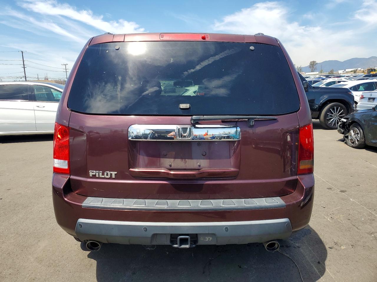 2011 Honda Pilot Ex Burgundy vin: 5FNYF3H40BB054350