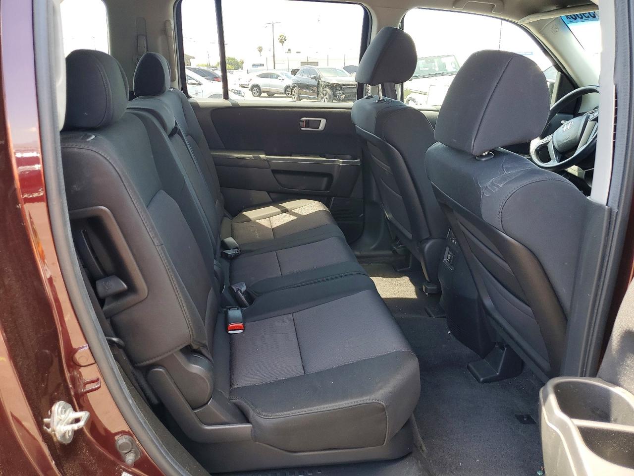 2011 Honda Pilot Ex Burgundy vin: 5FNYF3H40BB054350