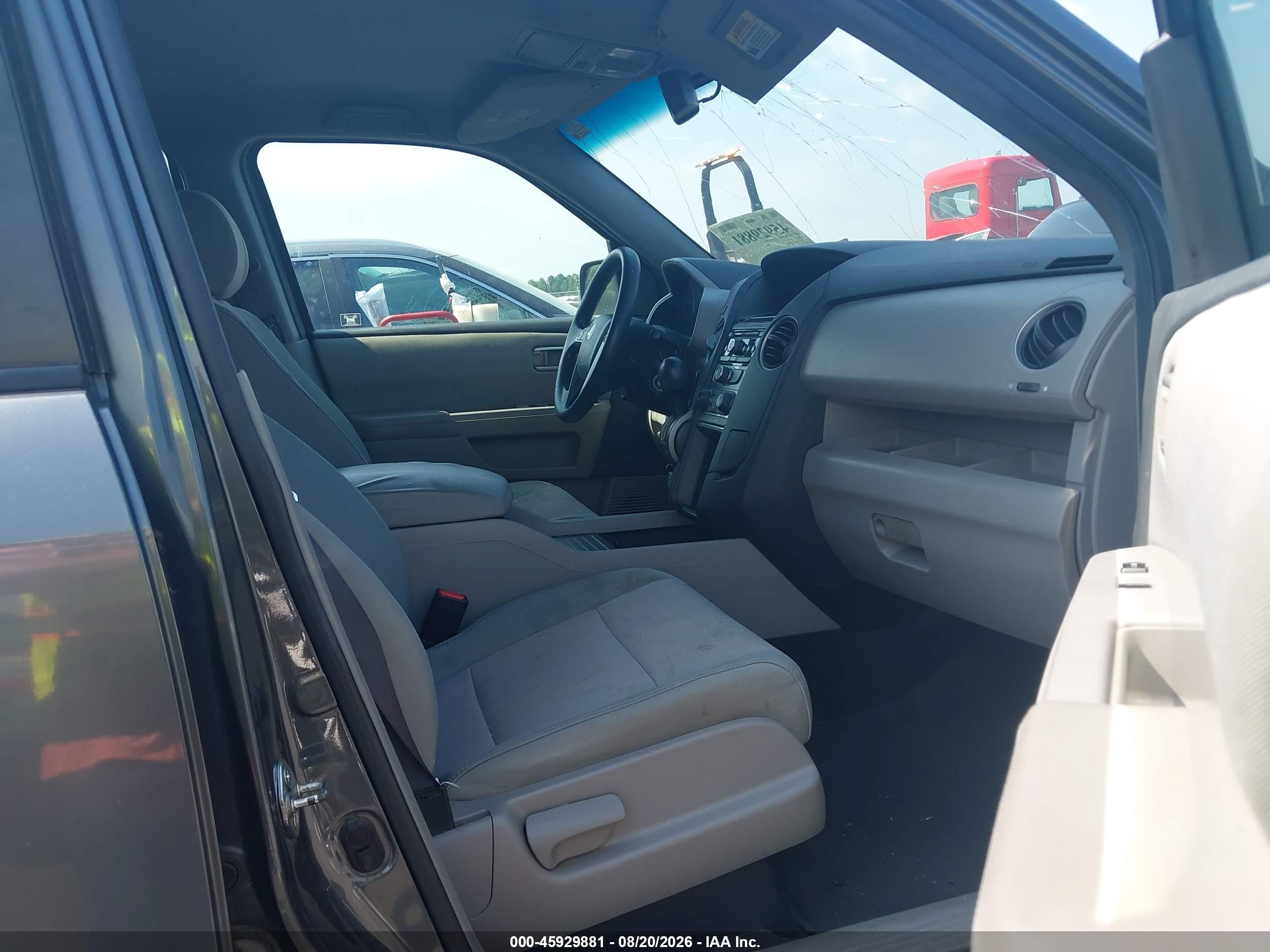 2012 Honda Pilot Ex Gray vin: 5FNYF3H40CB009880