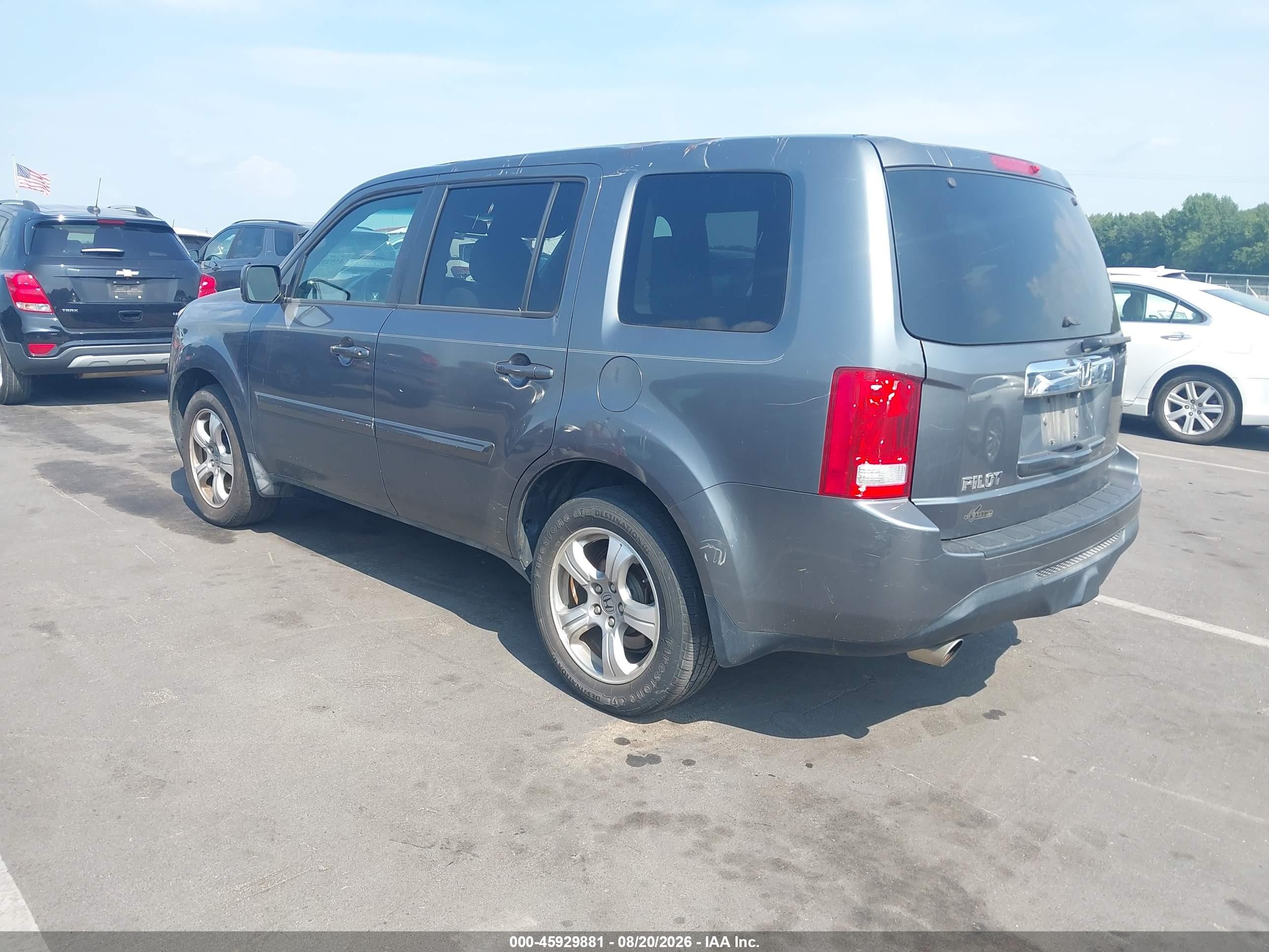 2012 Honda Pilot Ex Gray vin: 5FNYF3H40CB009880