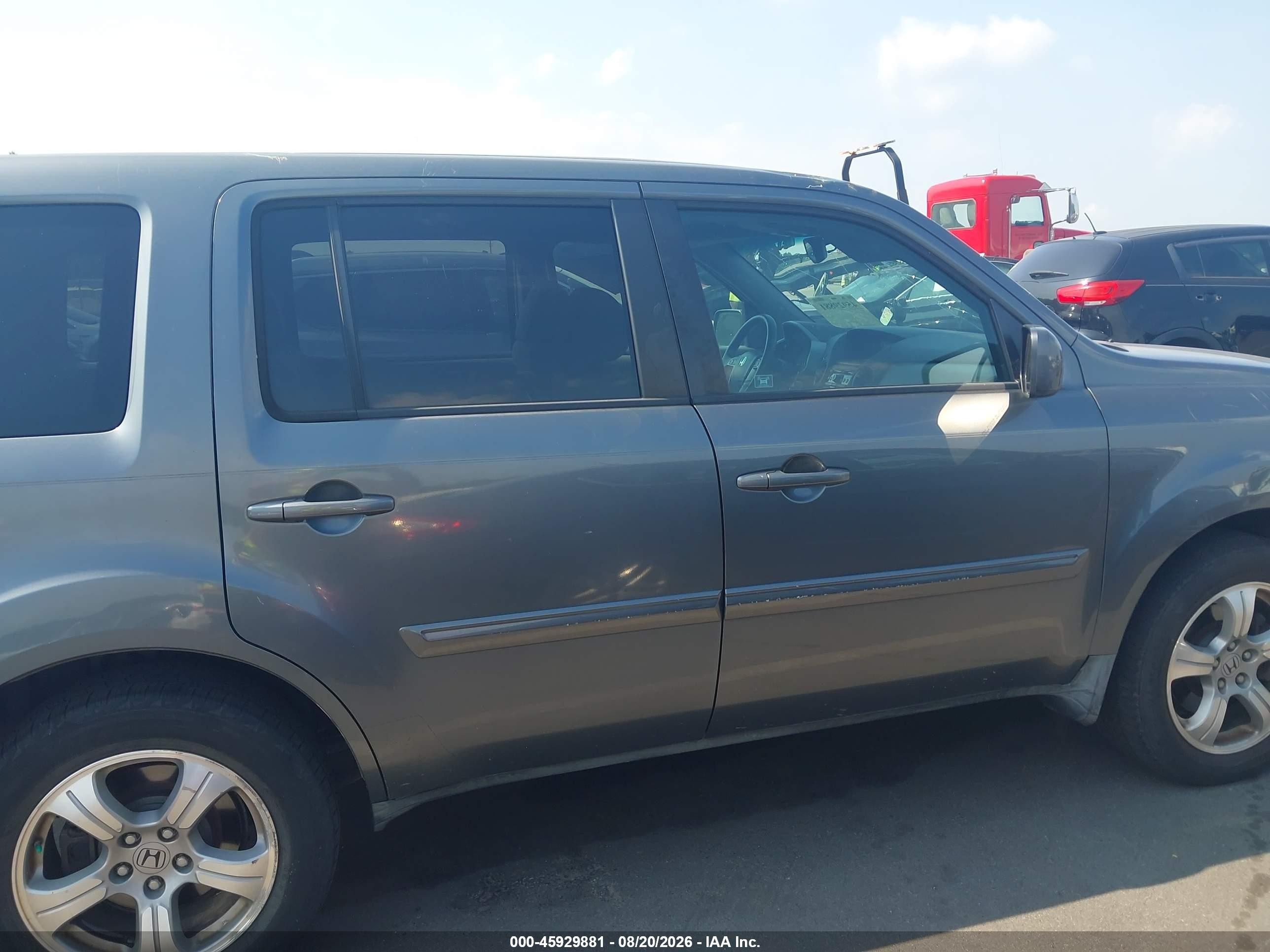 2012 Honda Pilot Ex Gray vin: 5FNYF3H40CB009880