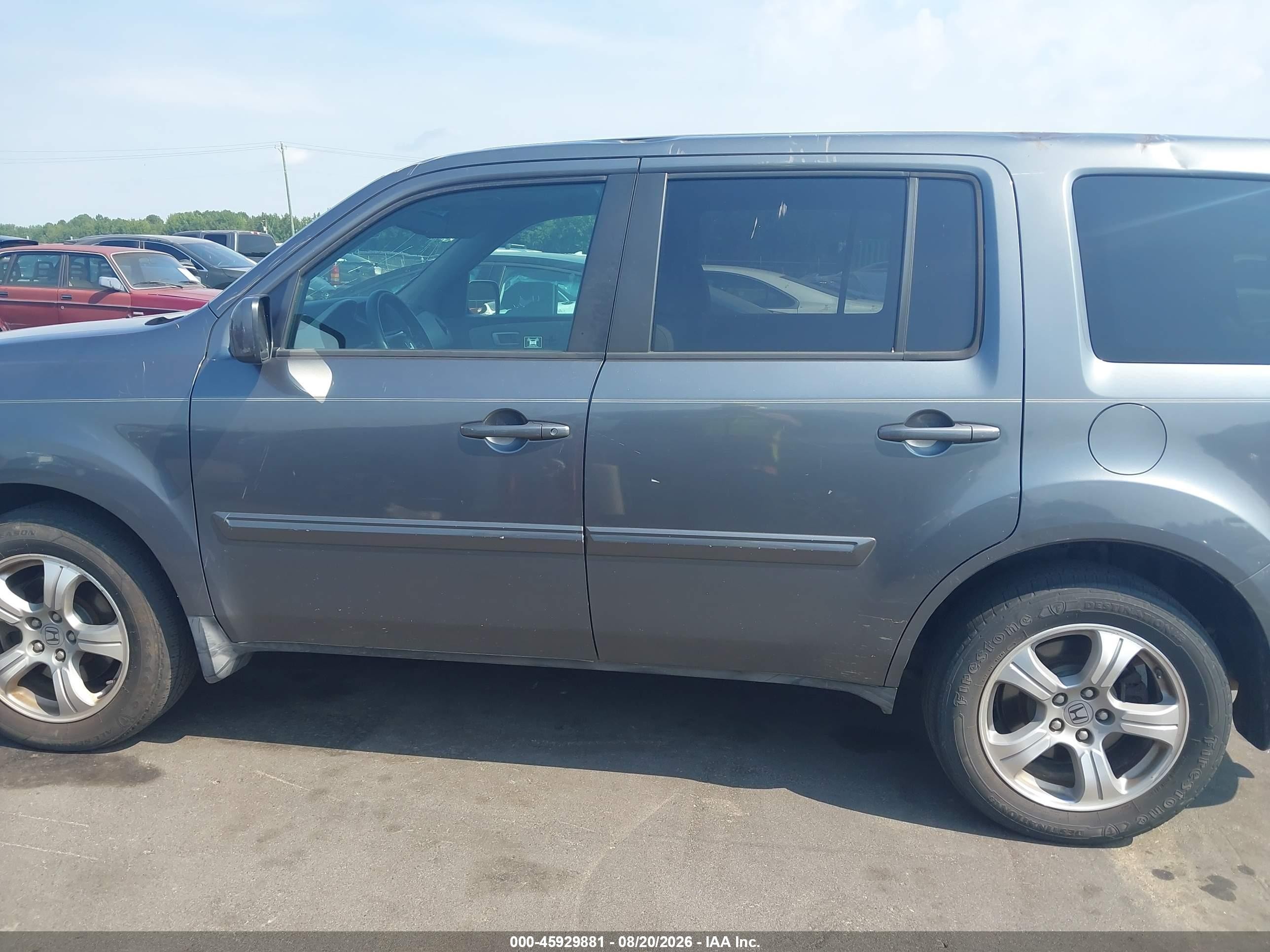 2012 Honda Pilot Ex Gray vin: 5FNYF3H40CB009880