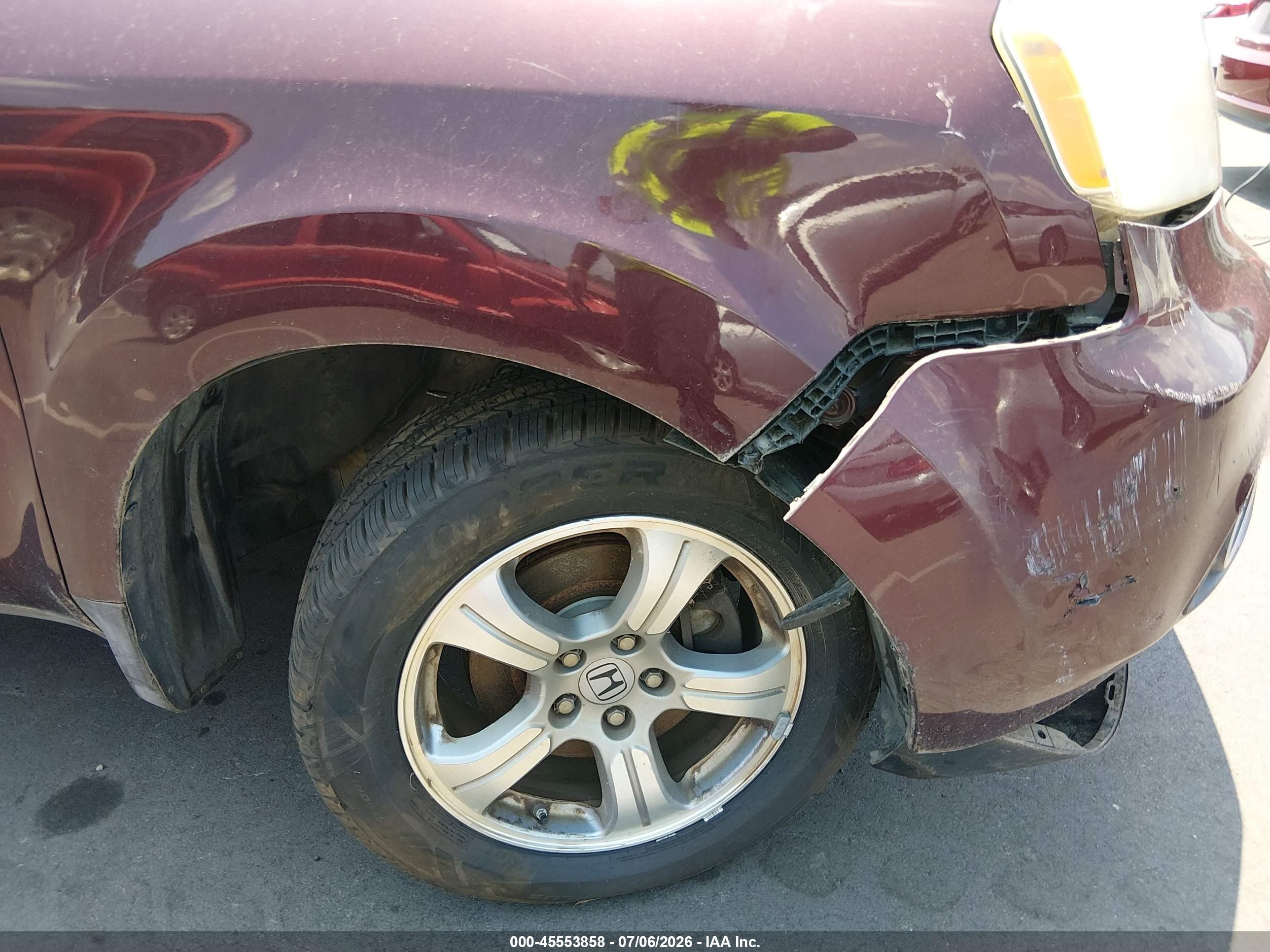 2012 Honda Pilot Ex Maroon vin: 5FNYF3H40CB040417