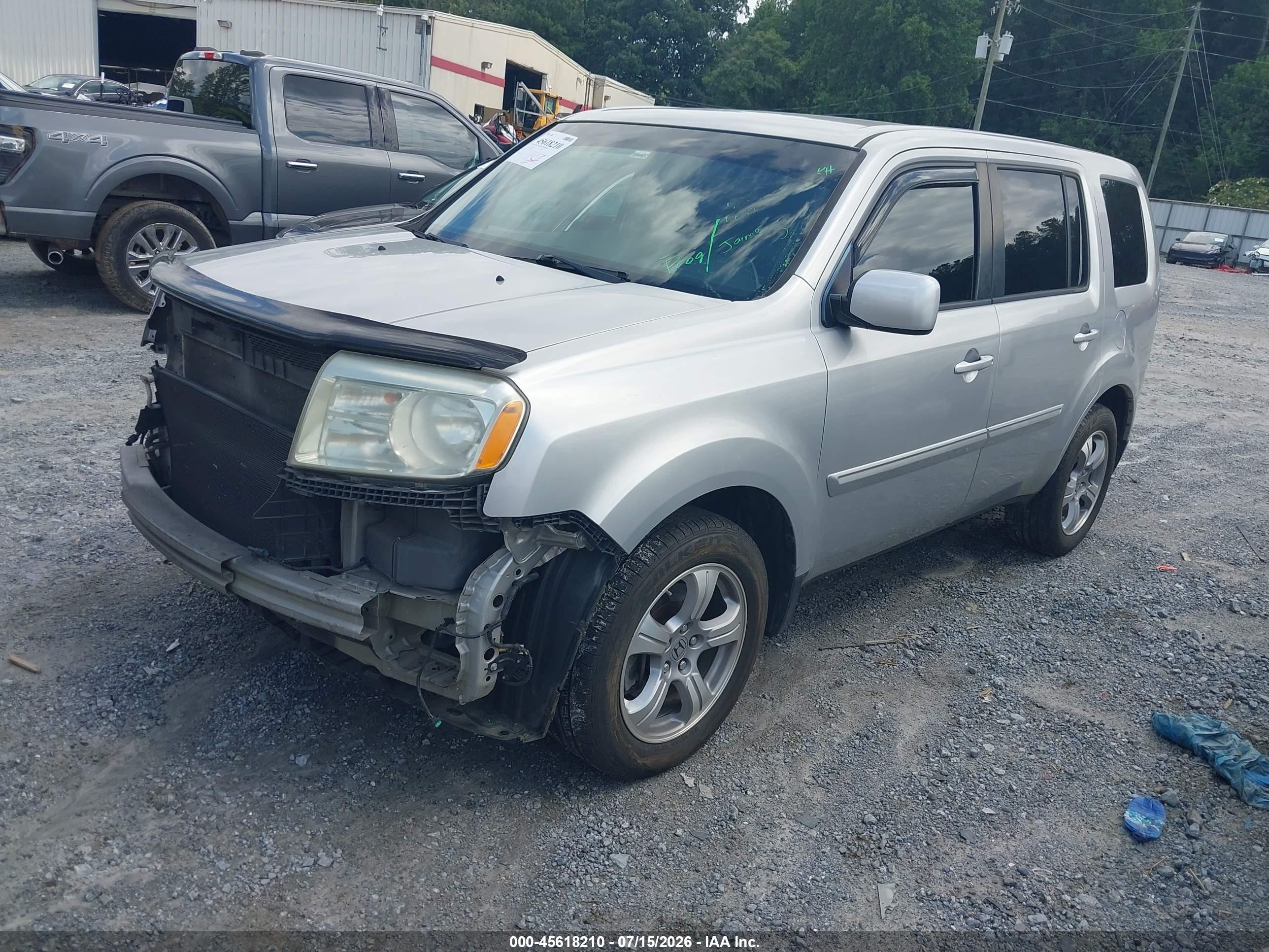 2013 Honda Pilot Ex Silver vin: 5FNYF3H40DB001831