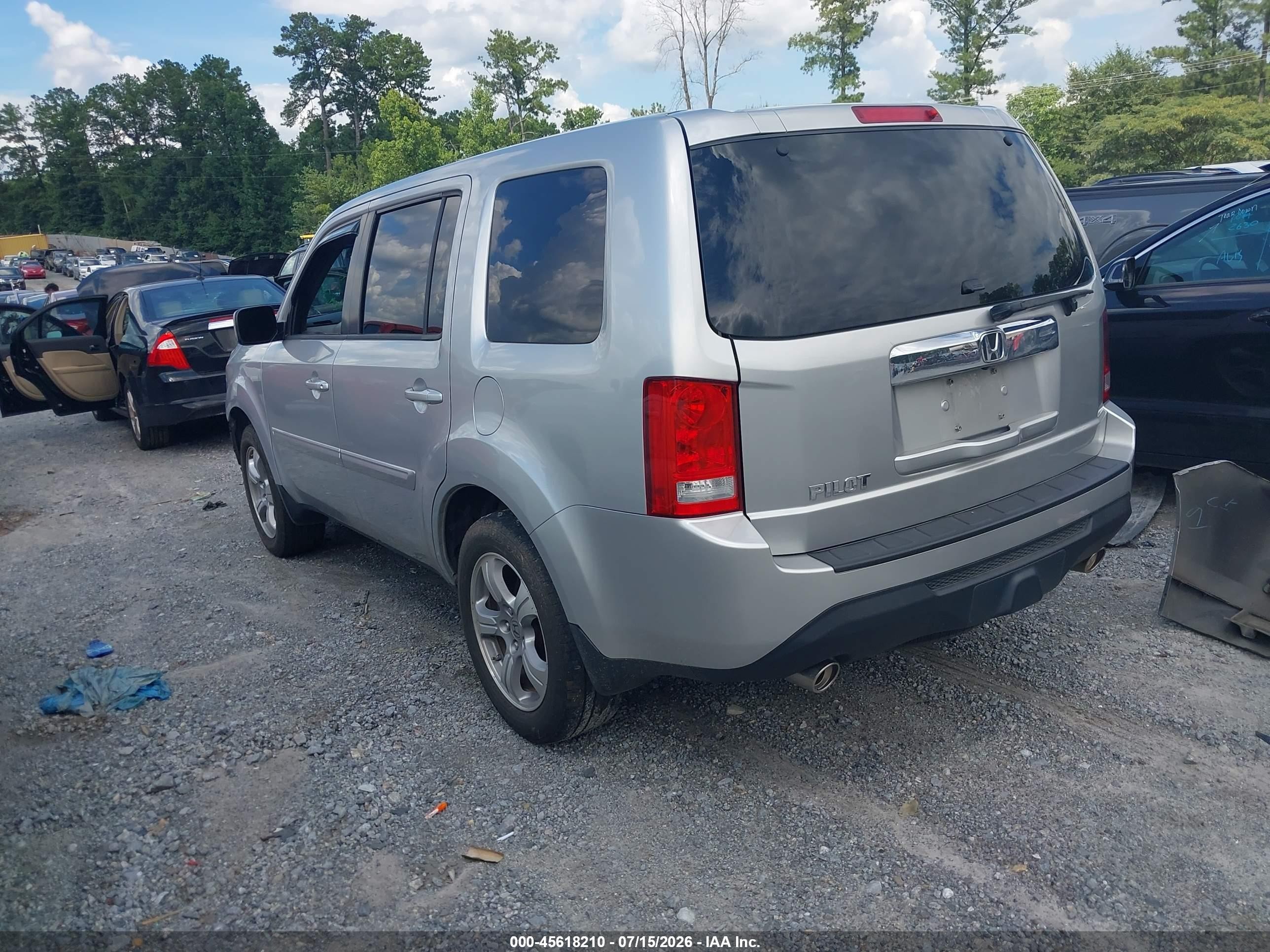 2013 Honda Pilot Ex Silver vin: 5FNYF3H40DB001831