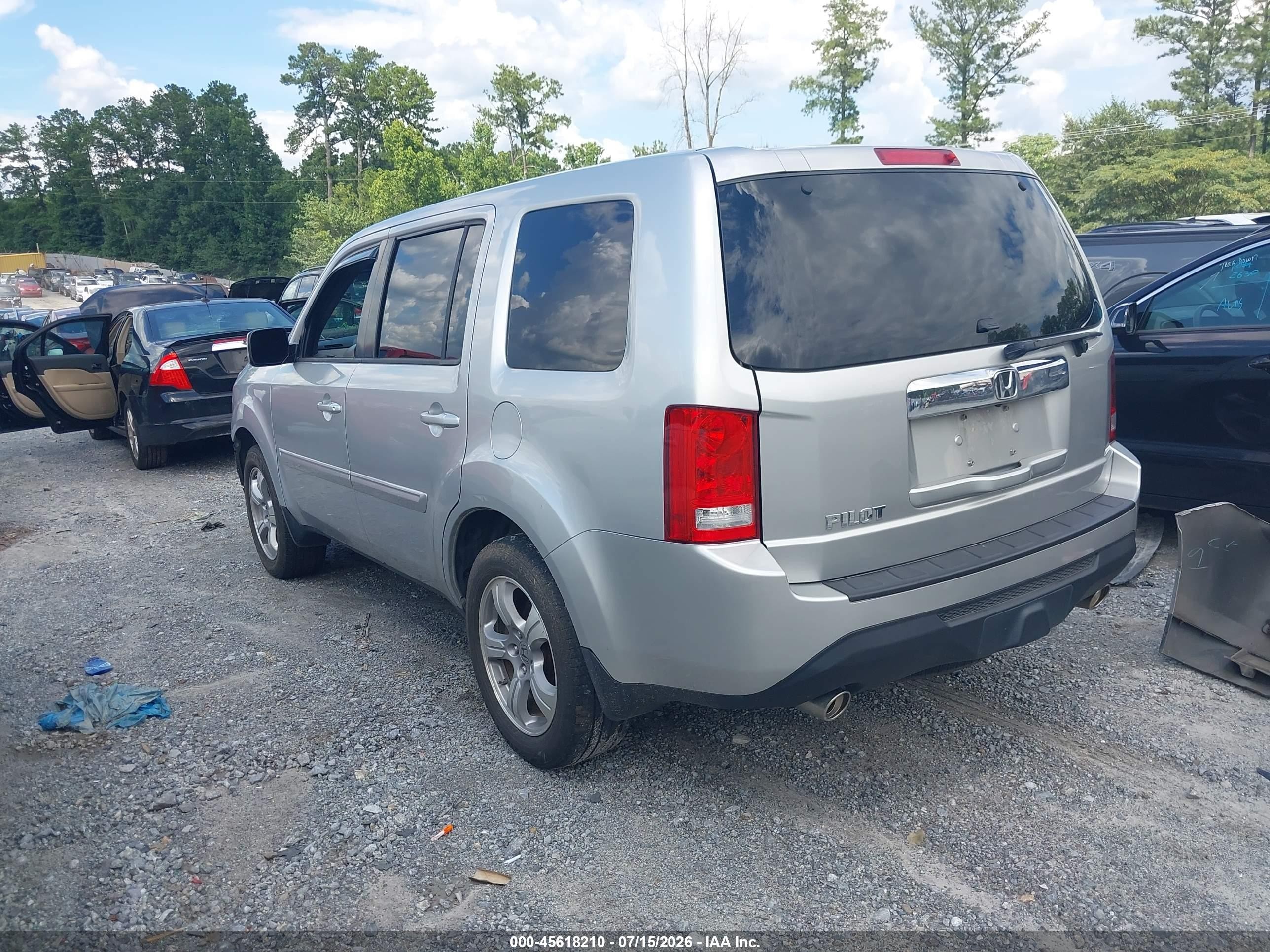 2013 Honda Pilot Ex Silver vin: 5FNYF3H40DB001831