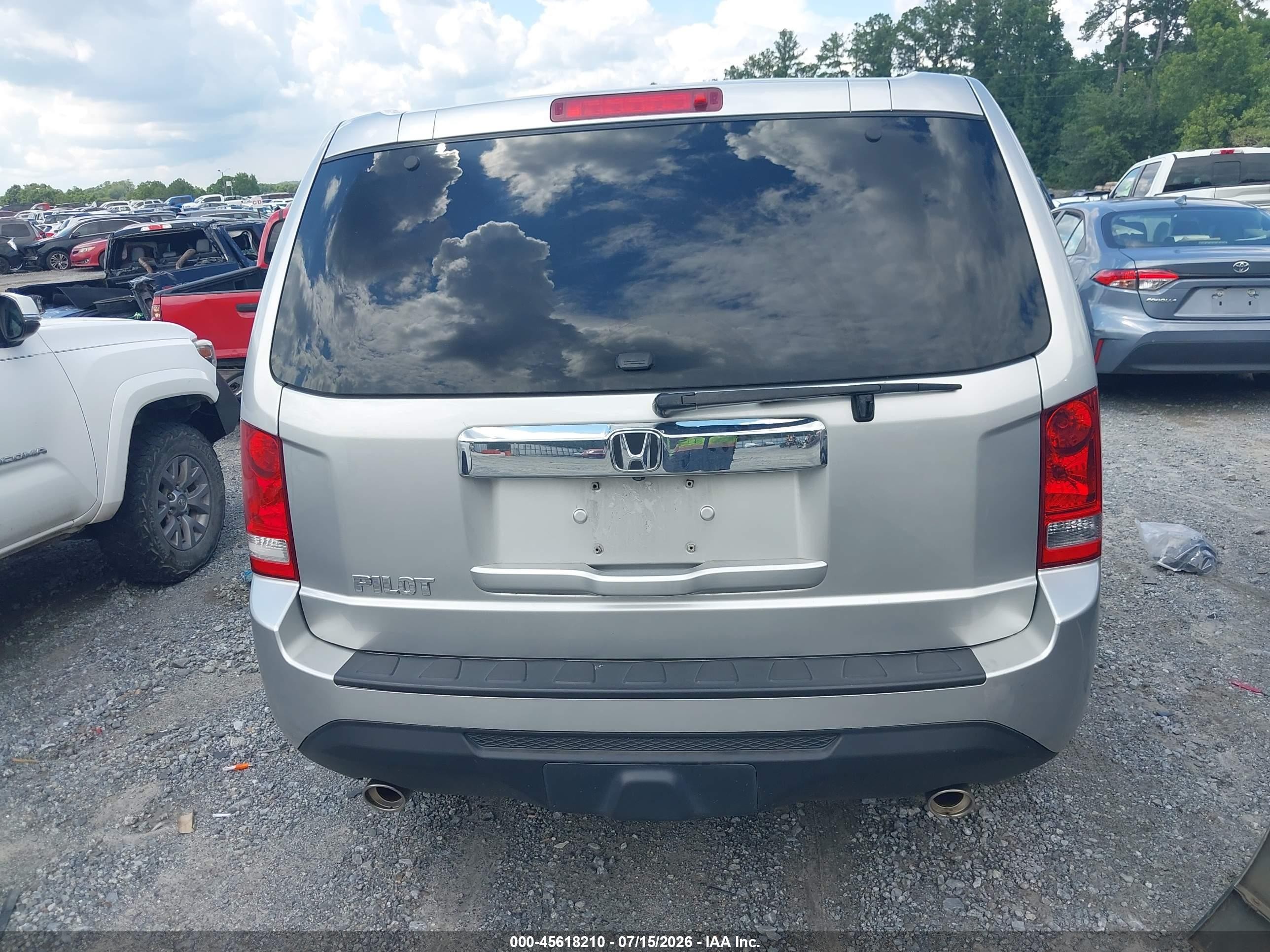 2013 Honda Pilot Ex Silver vin: 5FNYF3H40DB001831