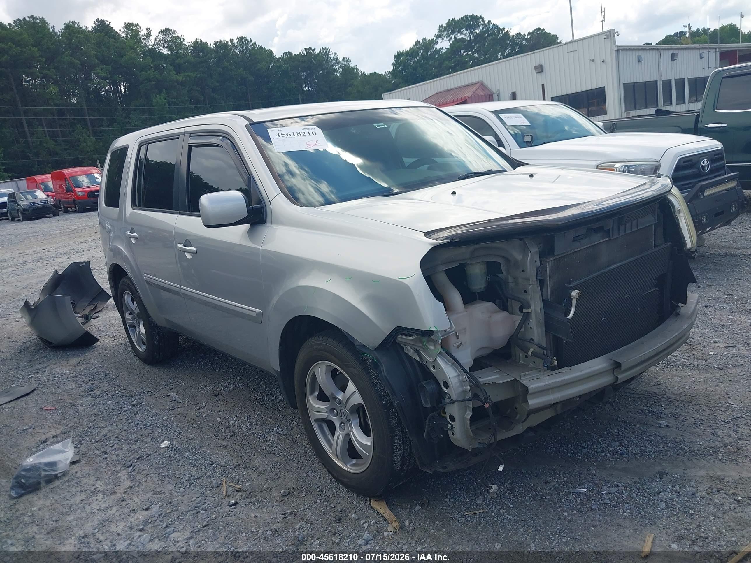 2013 Honda Pilot Ex Silver vin: 5FNYF3H40DB001831