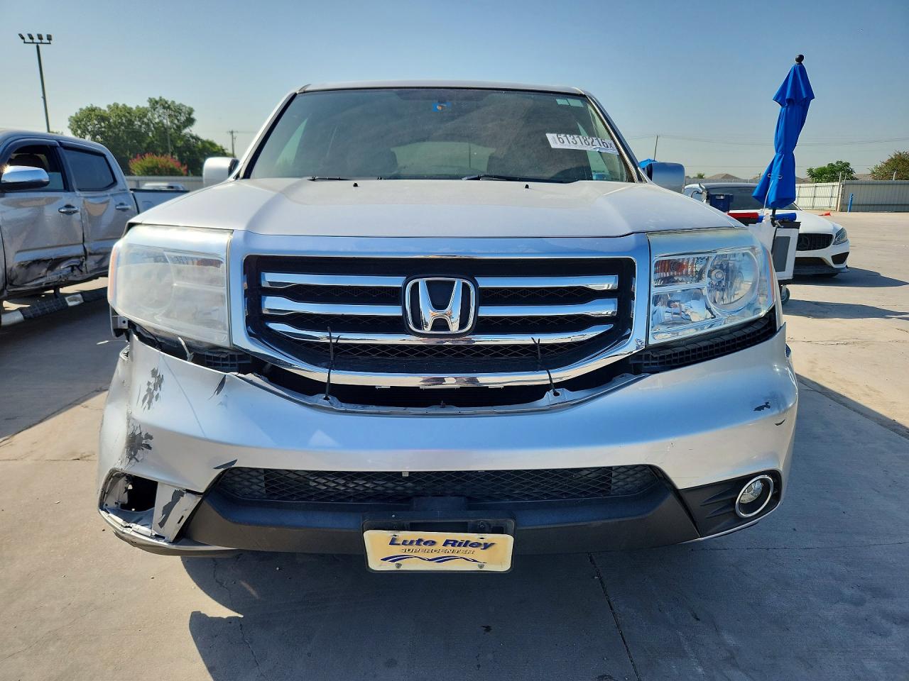 2013 Honda Pilot Ex Silver vin: 5FNYF3H40DB006950