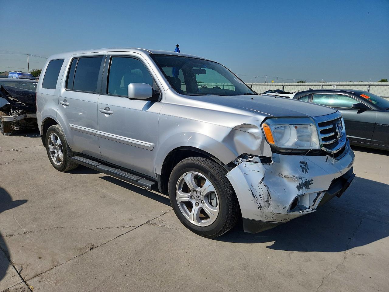 2013 Honda Pilot Ex Silver vin: 5FNYF3H40DB006950
