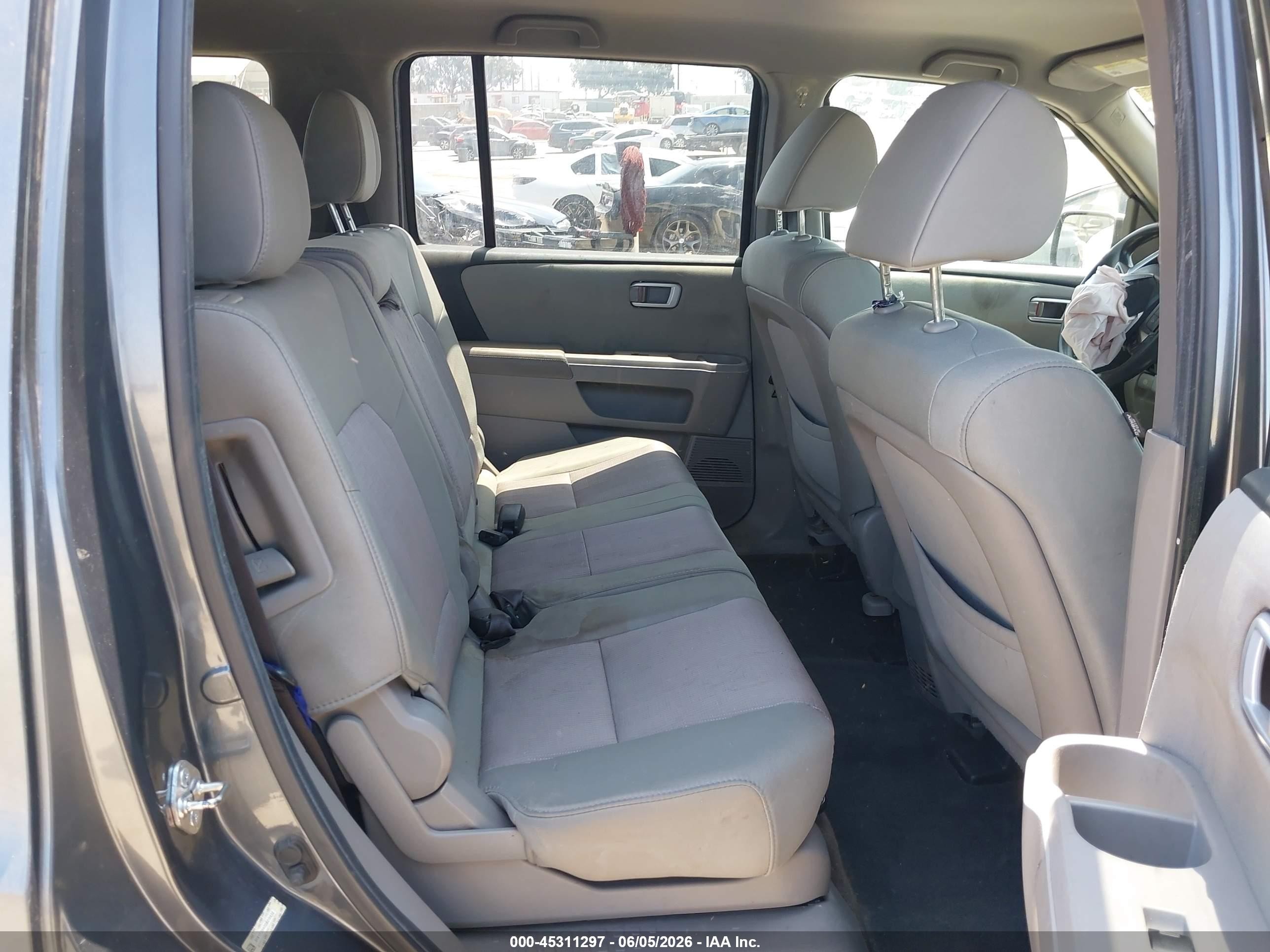 2013 Honda Pilot Ex Gray vin: 5FNYF3H40DB015633