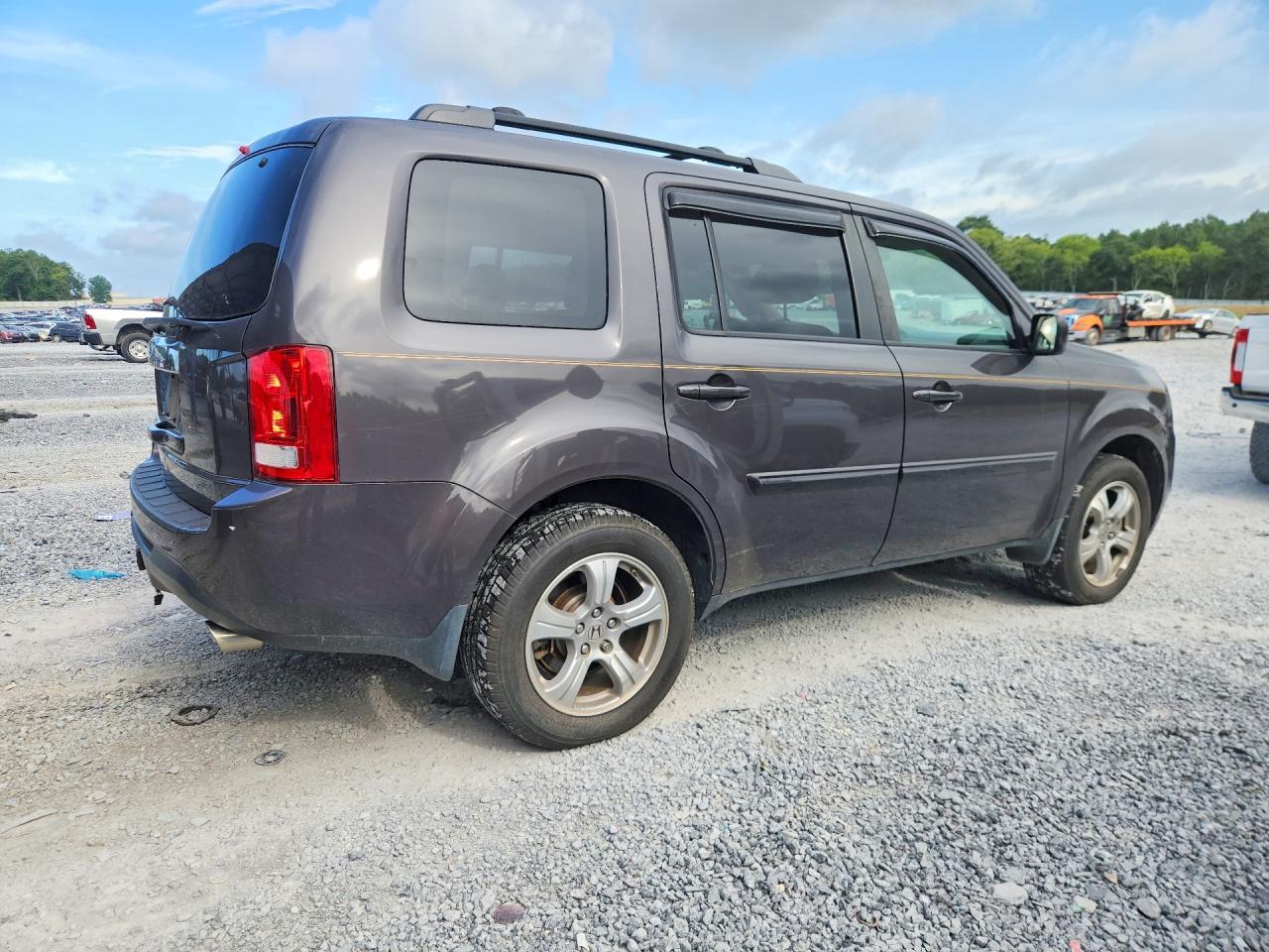 2013 Honda Pilot Ex Gray vin: 5FNYF3H40DB032741