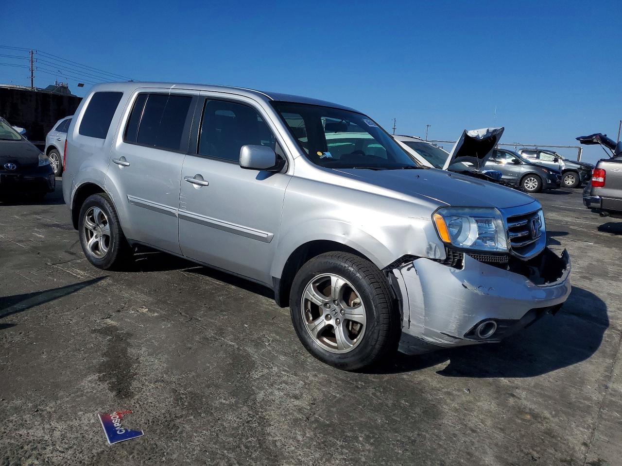 2013 Honda Pilot Ex Серебряный vin: 5FNYF3H40DB041729