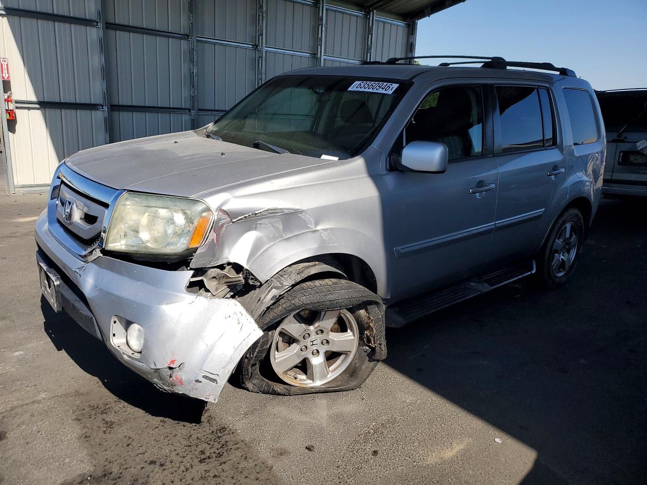 2011 Honda Pilot Ex Silver vin: 5FNYF3H41BB024645