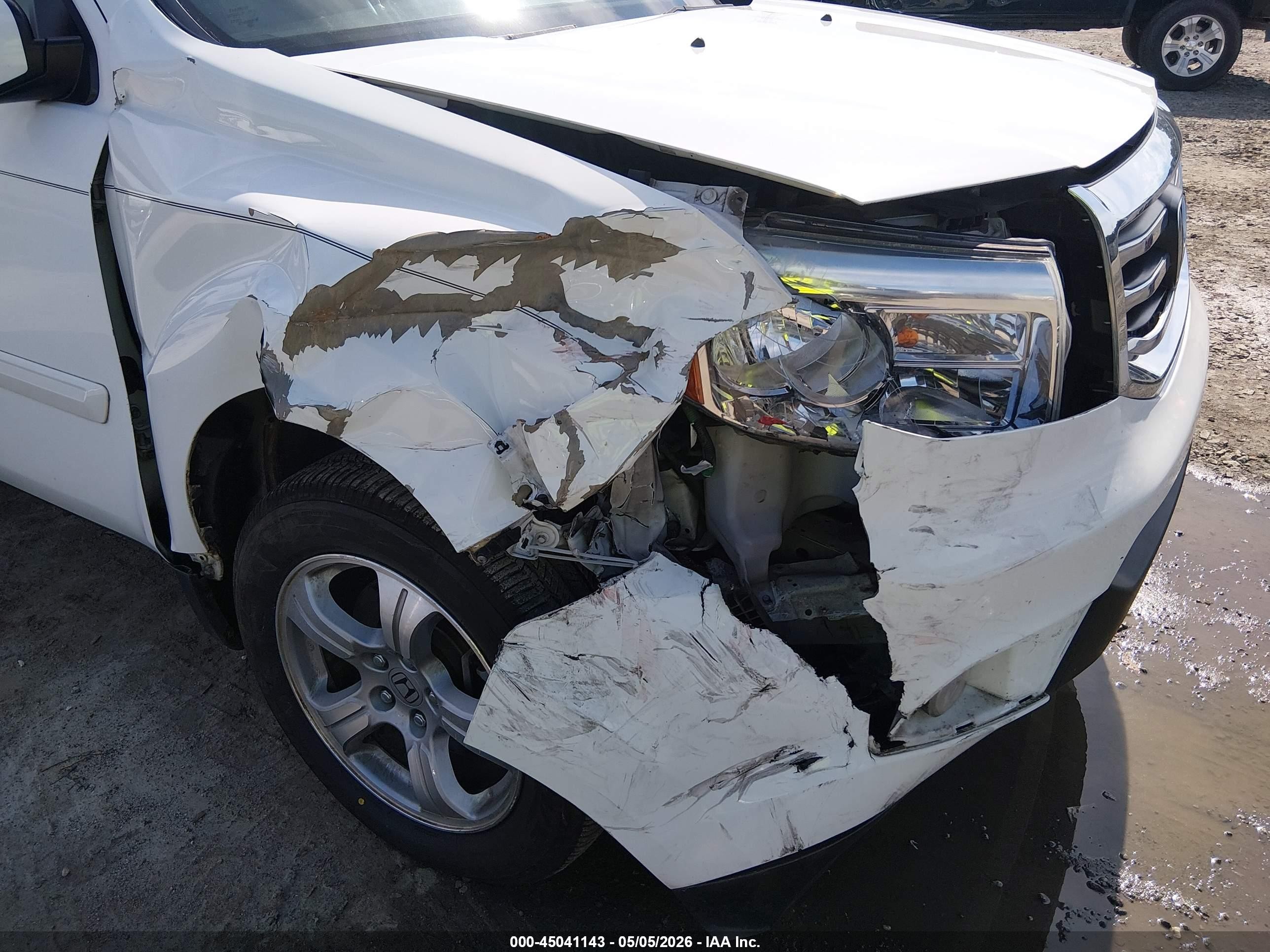 2012 Honda Pilot Ex White vin: 5FNYF3H41CB038353