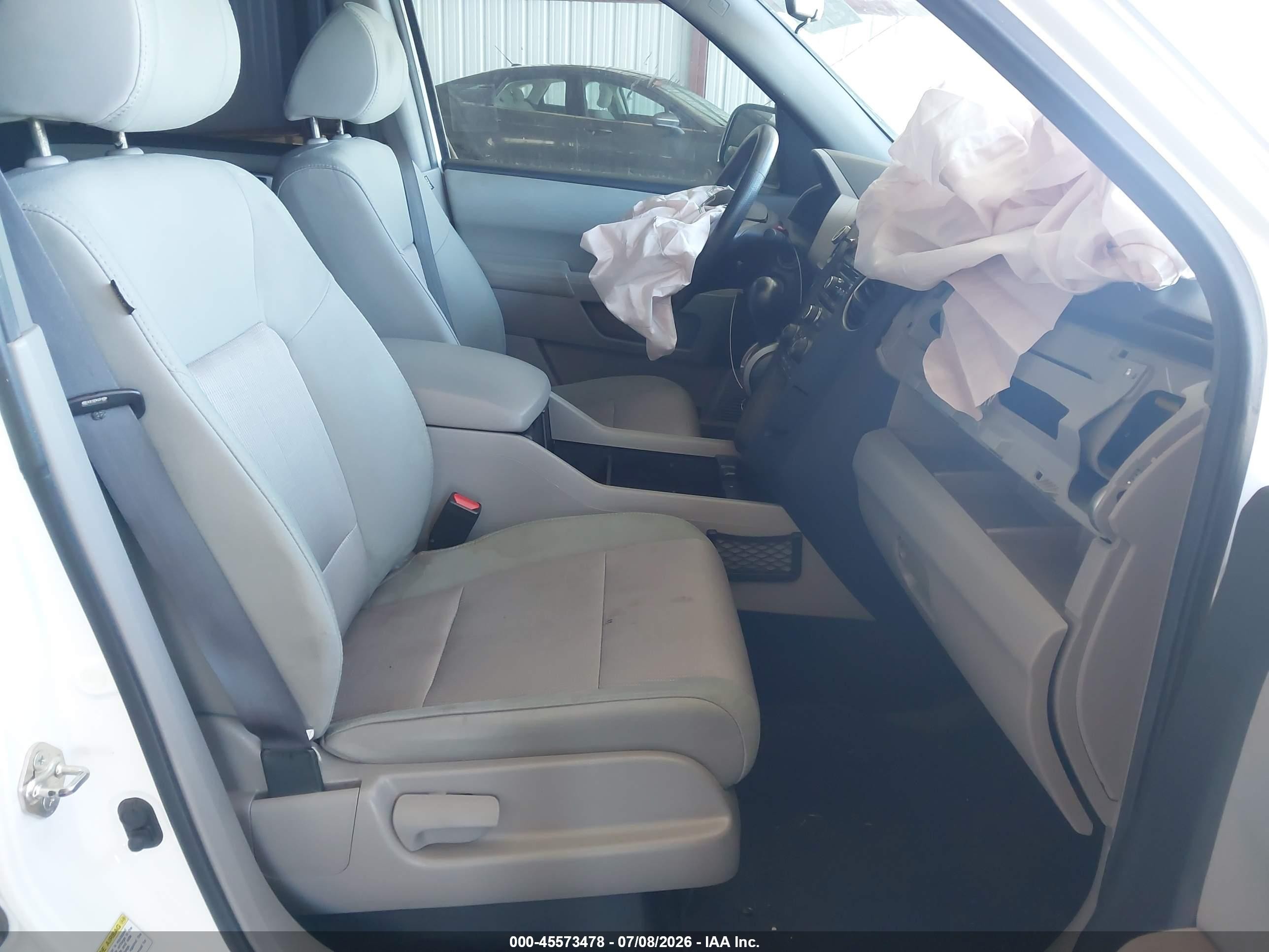 2013 Honda Pilot Ex White vin: 5FNYF3H41DB033817