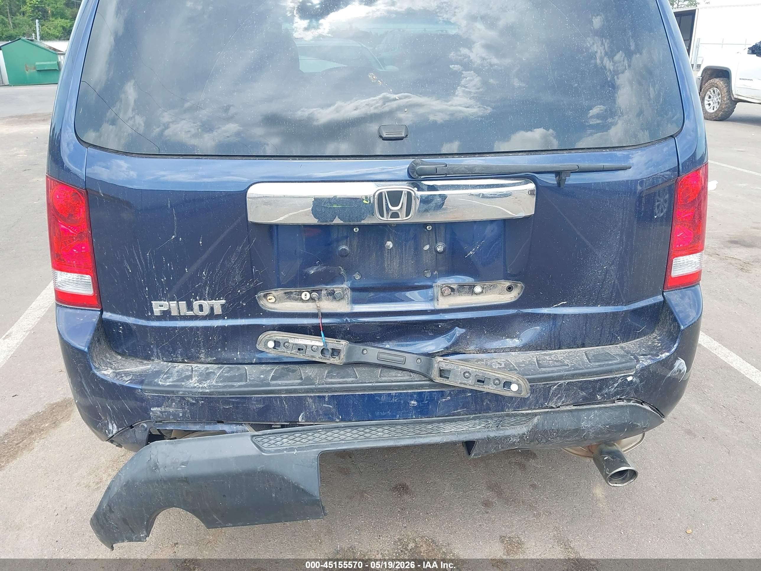 2014 Honda Pilot Ex Blue vin: 5FNYF3H41EB001127