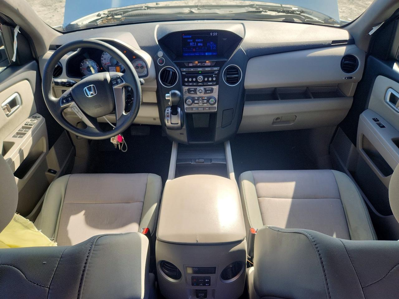 2015 Honda Pilot Ex White vin: 5FNYF3H41FB006023