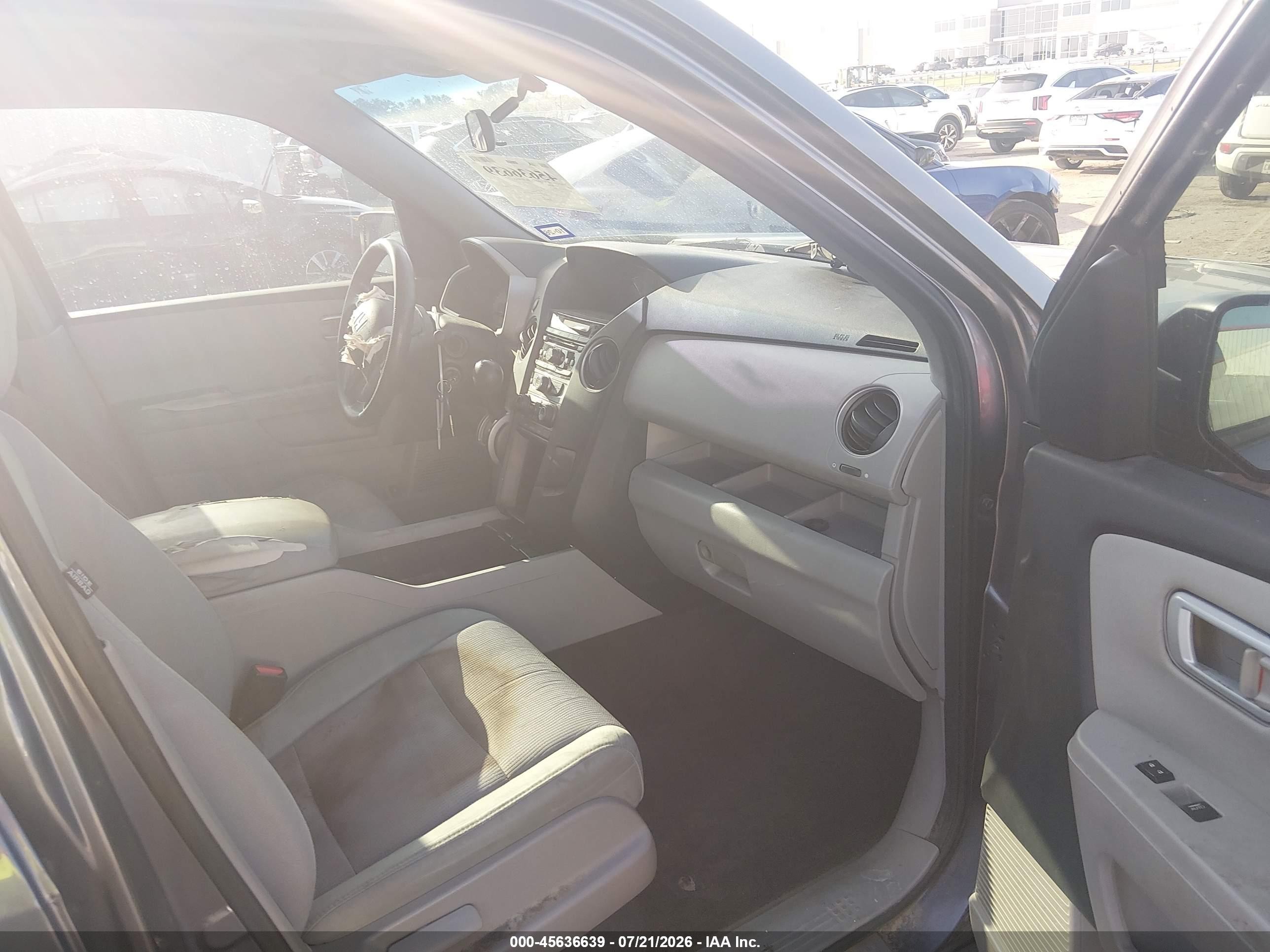 2015 Honda Pilot Ex Gray vin: 5FNYF3H41FB024179
