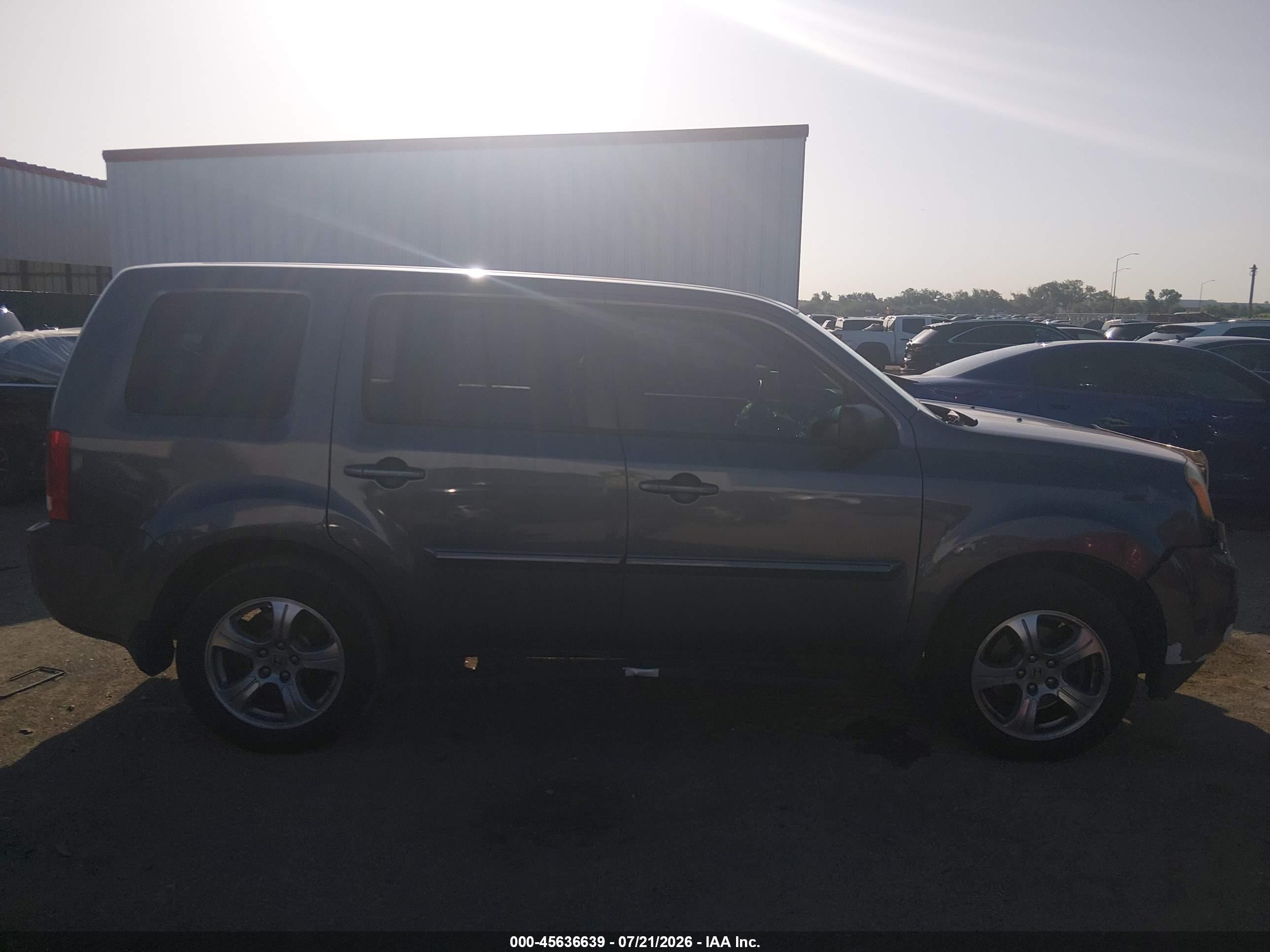 2015 Honda Pilot Ex Gray vin: 5FNYF3H41FB024179