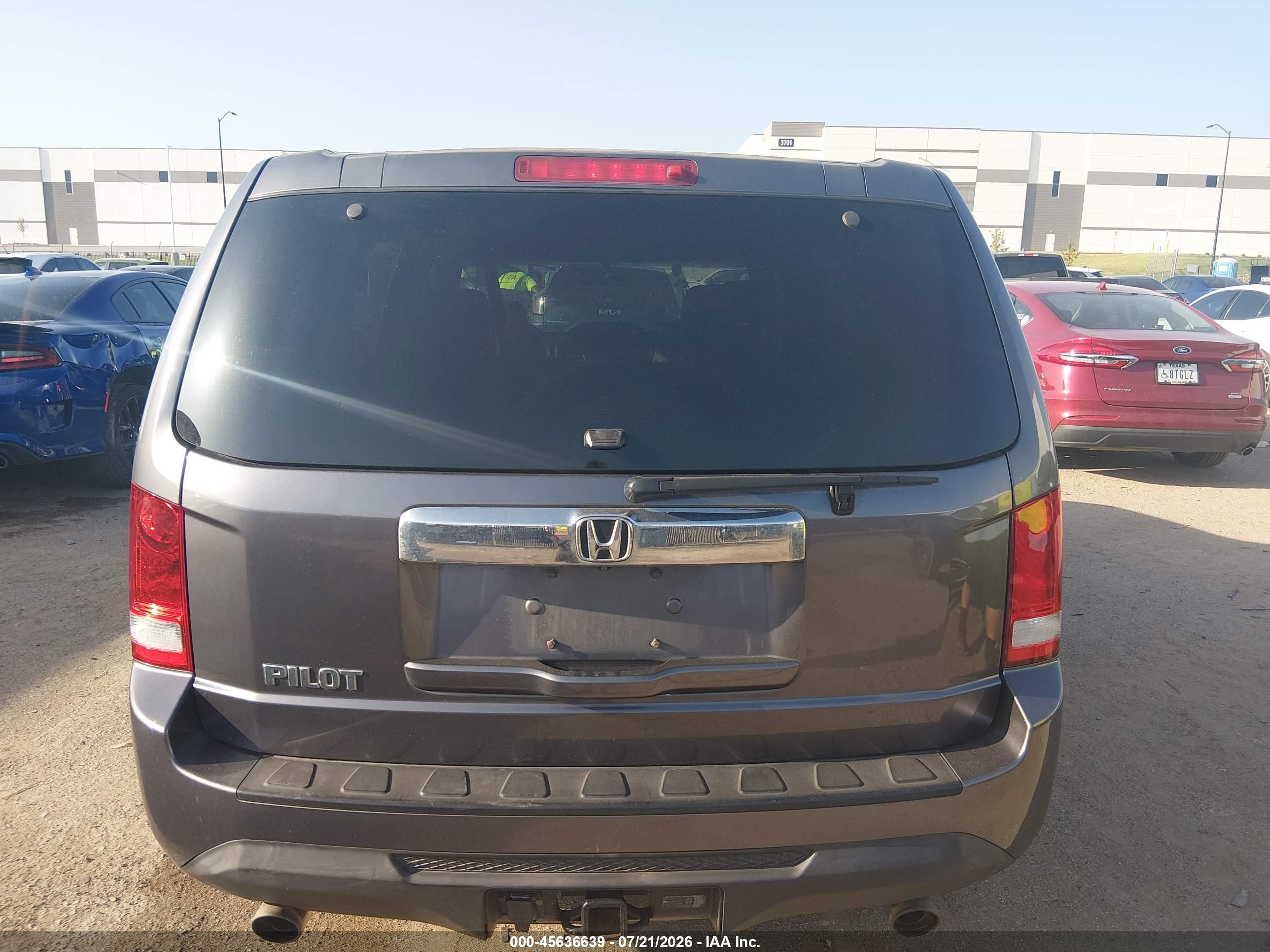2015 Honda Pilot Ex Gray vin: 5FNYF3H41FB024179