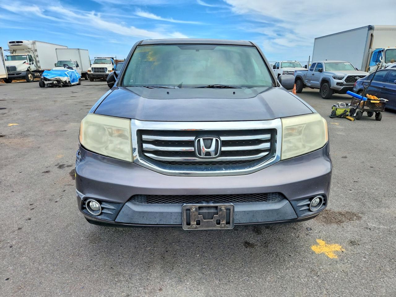 2015 Honda Pilot Ex Gray vin: 5FNYF3H41FB030628