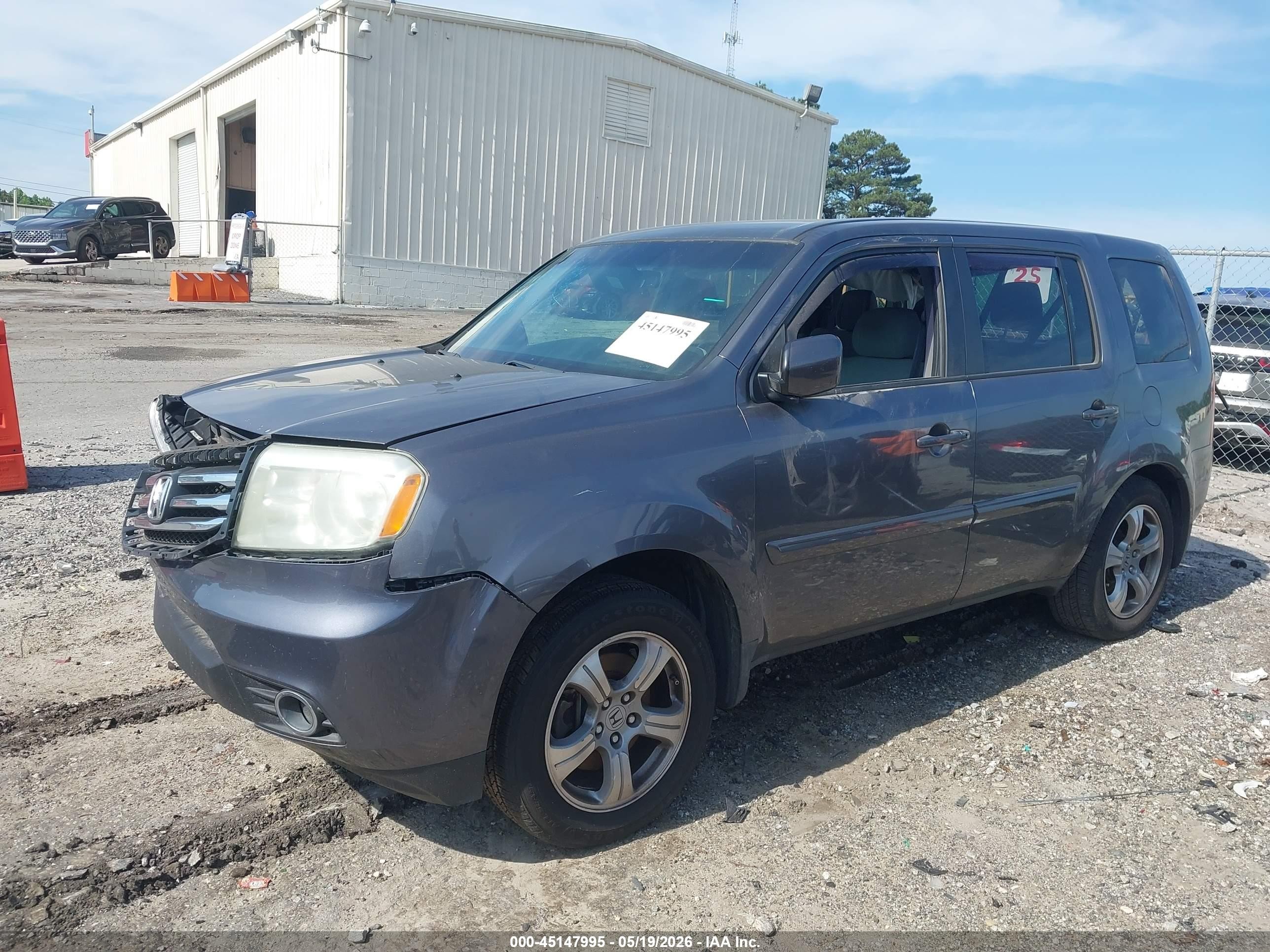 2015 Honda Pilot Ex Gray vin: 5FNYF3H41FB033092