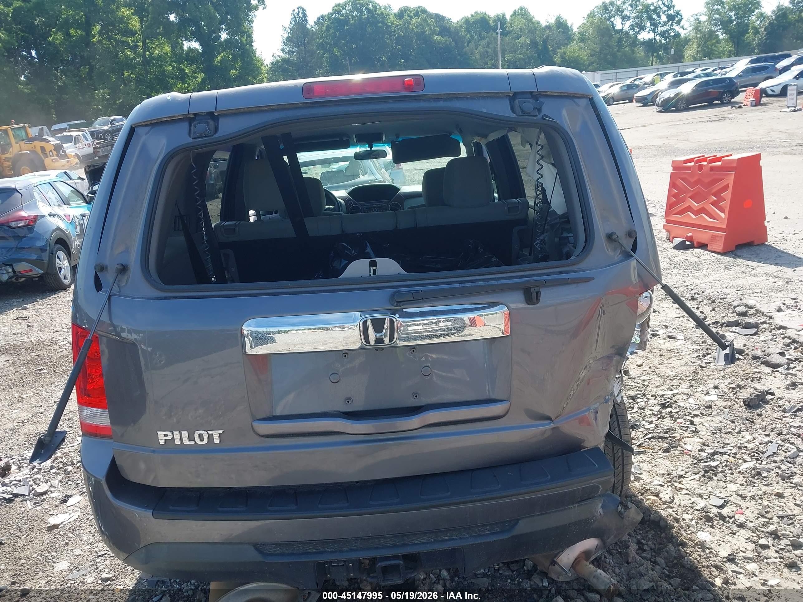 2015 Honda Pilot Ex Gray vin: 5FNYF3H41FB033092