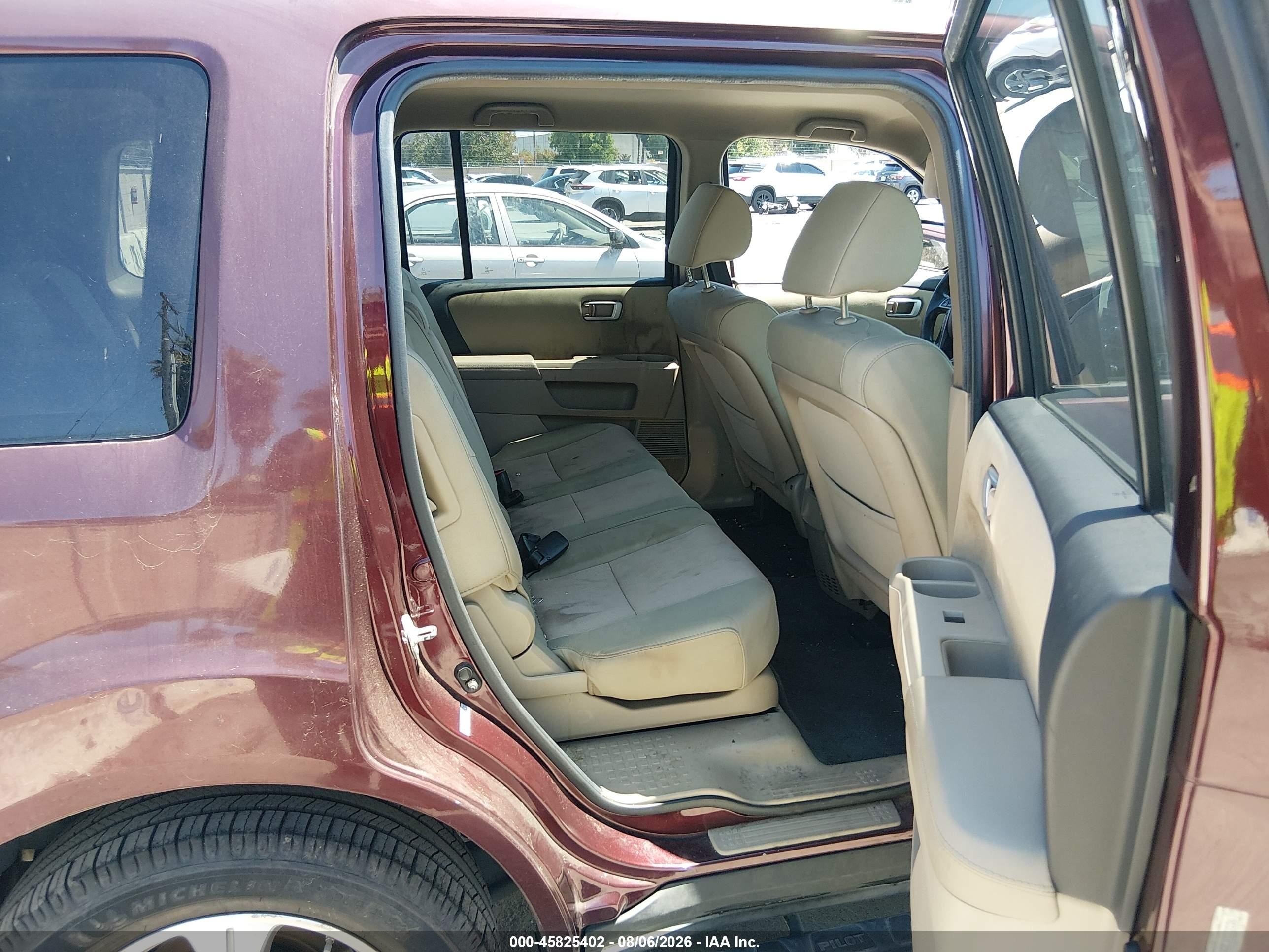2012 Honda Pilot Ex Maroon vin: 5FNYF3H42CB023036