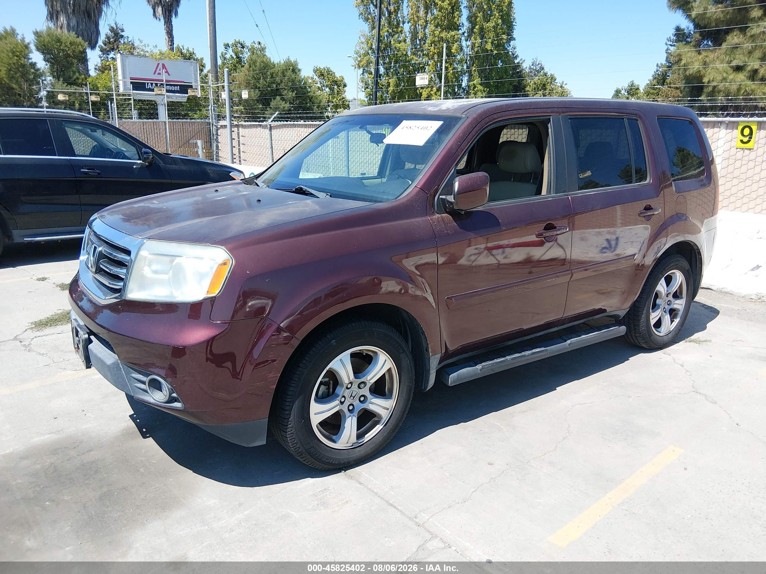 2012 Honda Pilot Ex Maroon vin: 5FNYF3H42CB023036