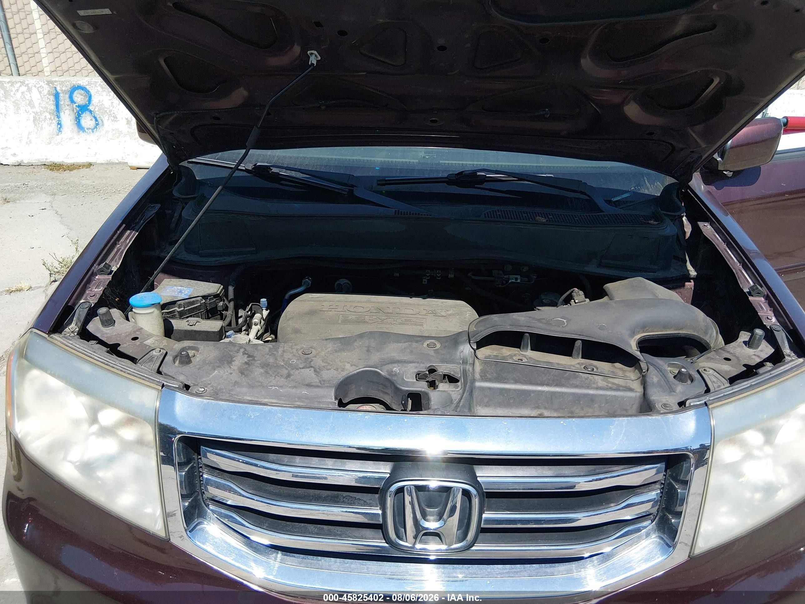 2012 Honda Pilot Ex Maroon vin: 5FNYF3H42CB023036