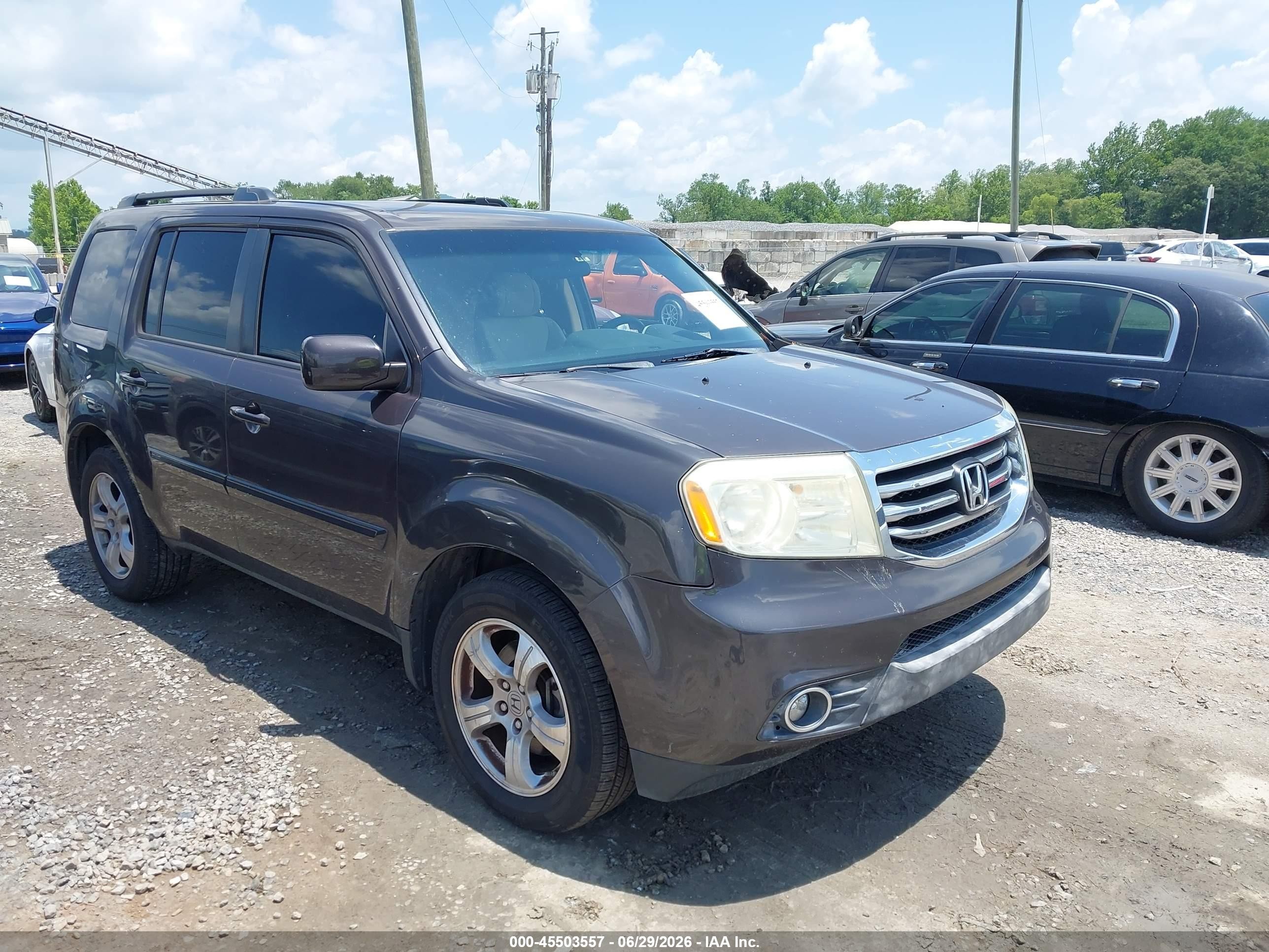 2013 Honda Pilot Ex Brown vin: 5FNYF3H42DB006884