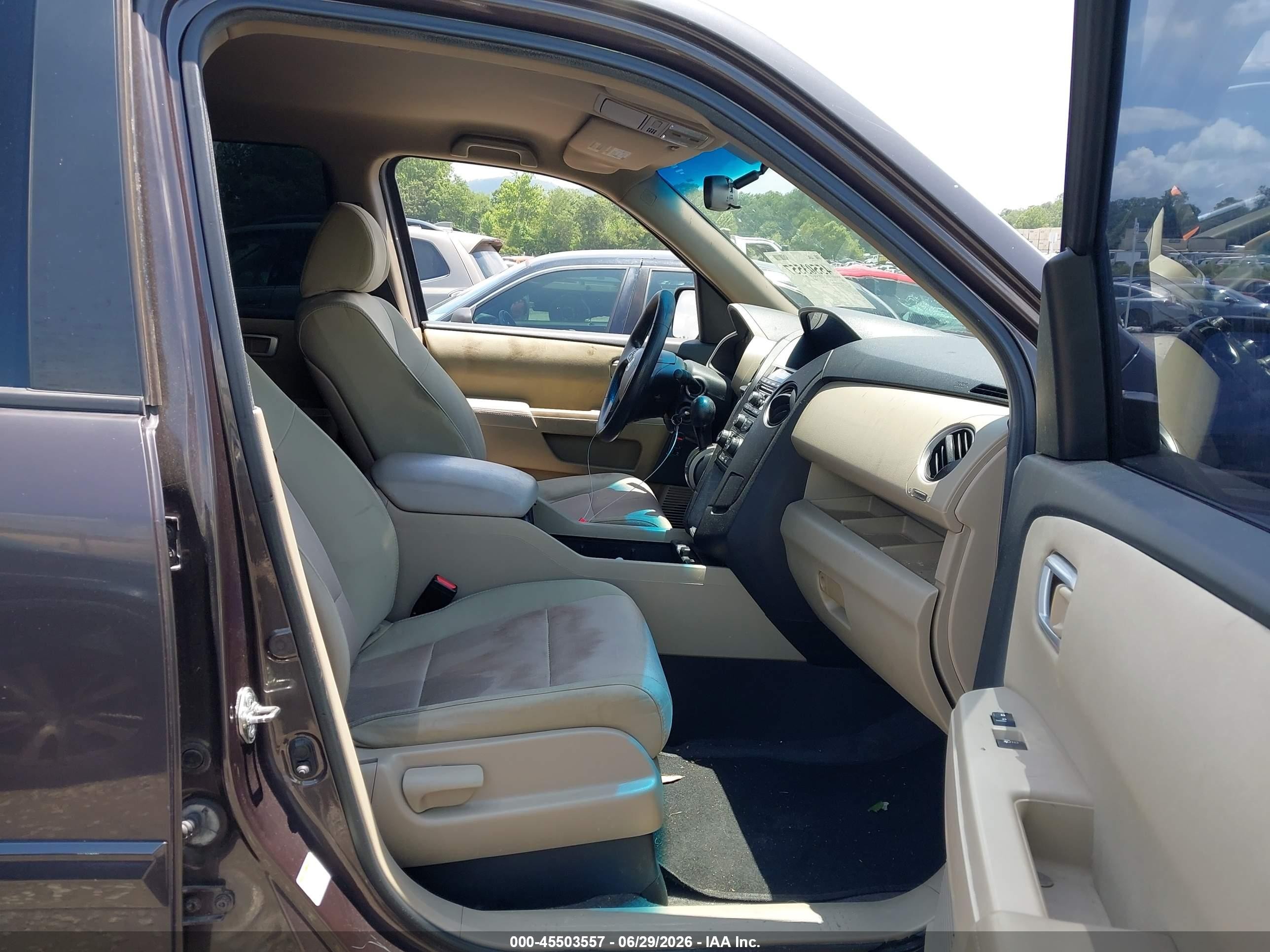 2013 Honda Pilot Ex Brown vin: 5FNYF3H42DB006884