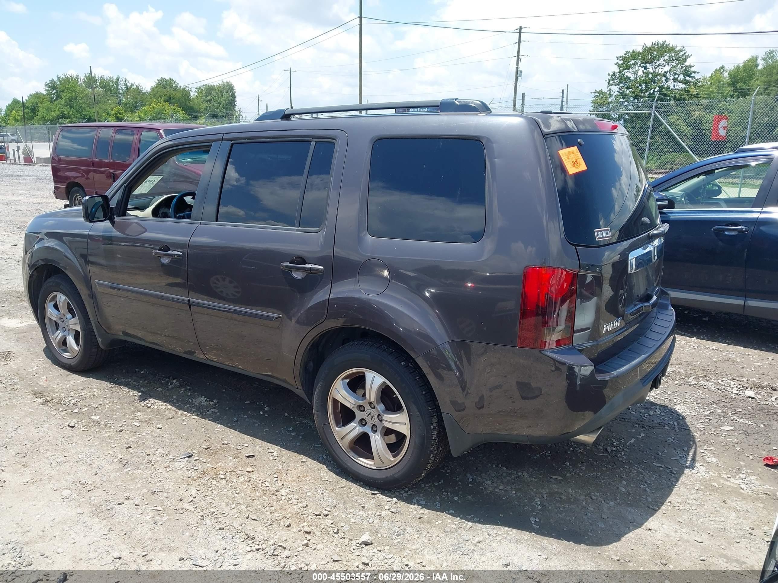 2013 Honda Pilot Ex Brown vin: 5FNYF3H42DB006884