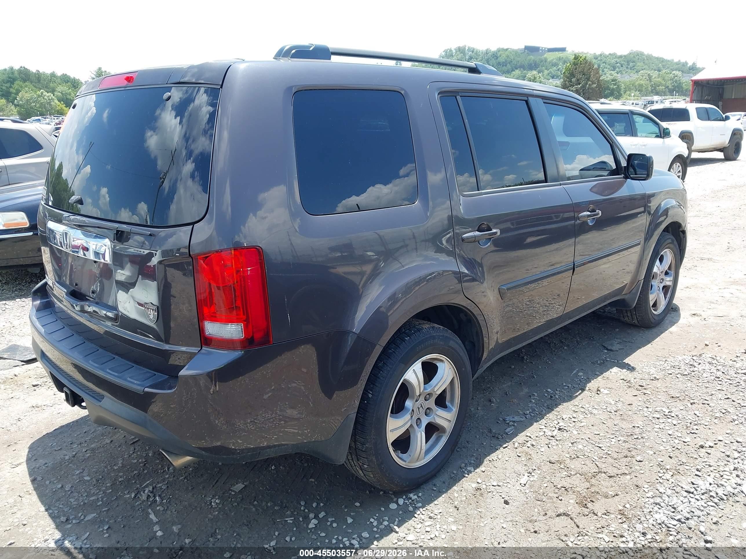 2013 Honda Pilot Ex Brown vin: 5FNYF3H42DB006884