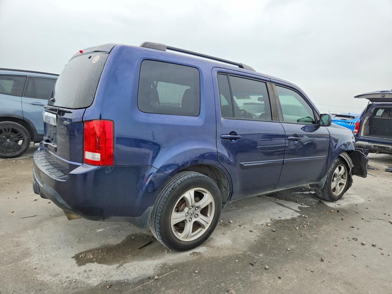 2013 Honda Pilot Ex Blue vin: 5FNYF3H42DB018582