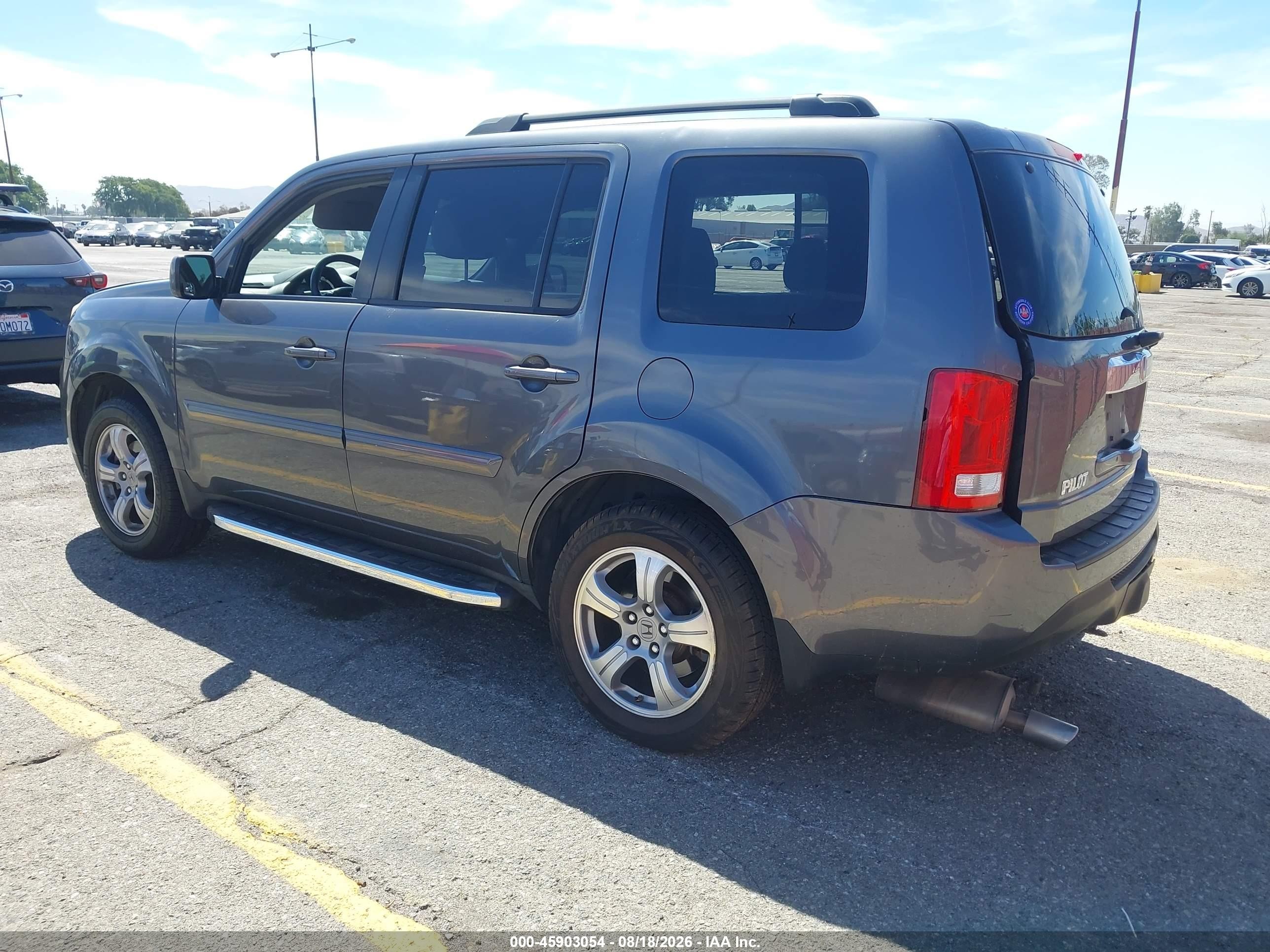 2014 Honda Pilot Ex Gray vin: 5FNYF3H42EB027185