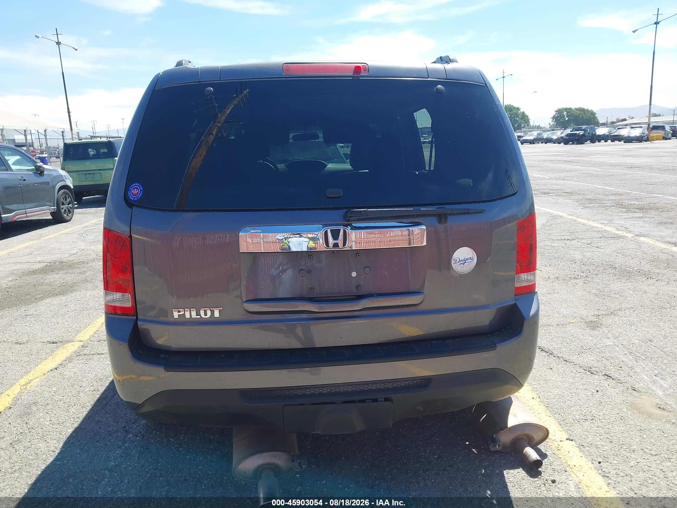 2014 Honda Pilot Ex Gray vin: 5FNYF3H42EB027185